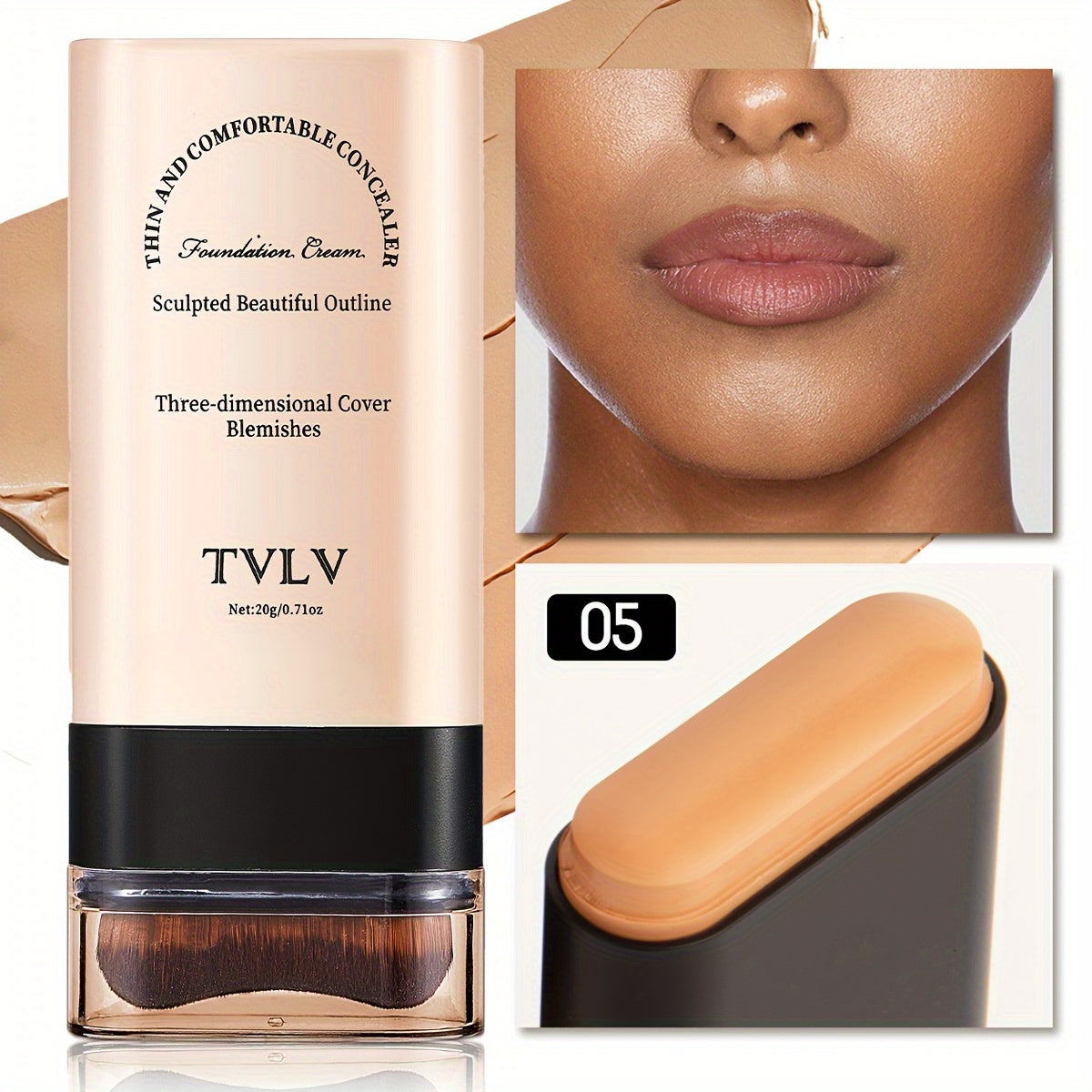 2-in-1 Concealer & Foundation Stick Waterproof, Sweat-Proof, Matte Finish | Long-Lasting Makeup for Daily Wear, Travel, Photography & Stage