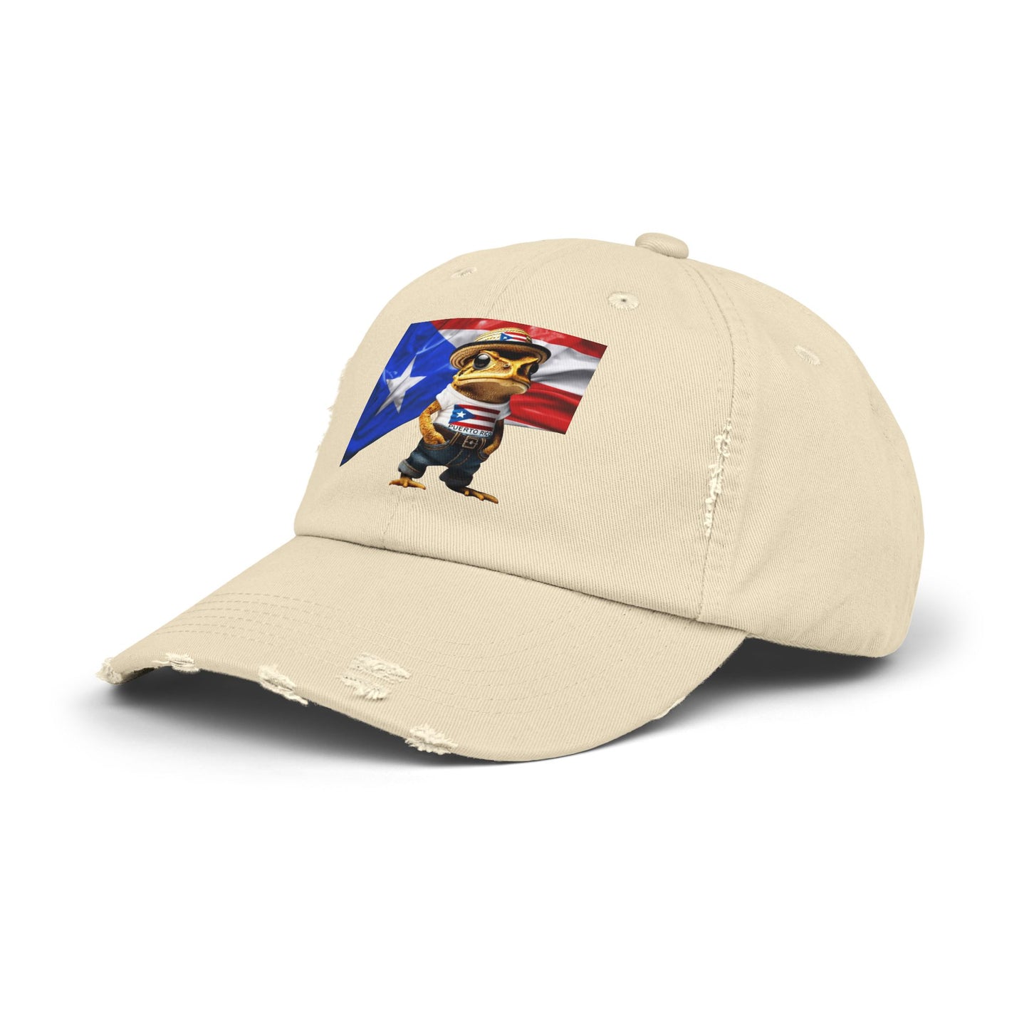 Borinquen Style: Puerto Rican Heritage Hats Unisex Distressed Cap