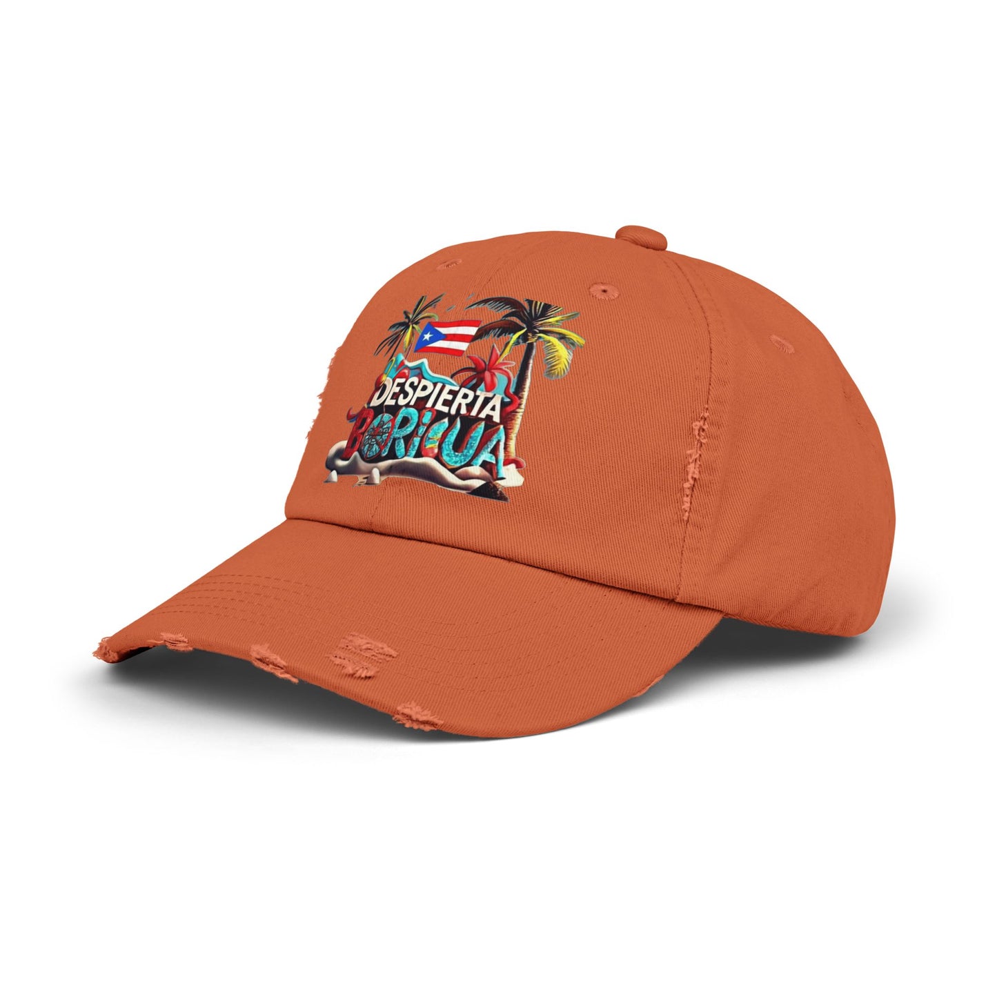 Puerto Rican Snapback Tropical Distressed Cap, Puerto Rican Pride Hat, Summer Accessories, Vacation Gear, Gift for Travelers