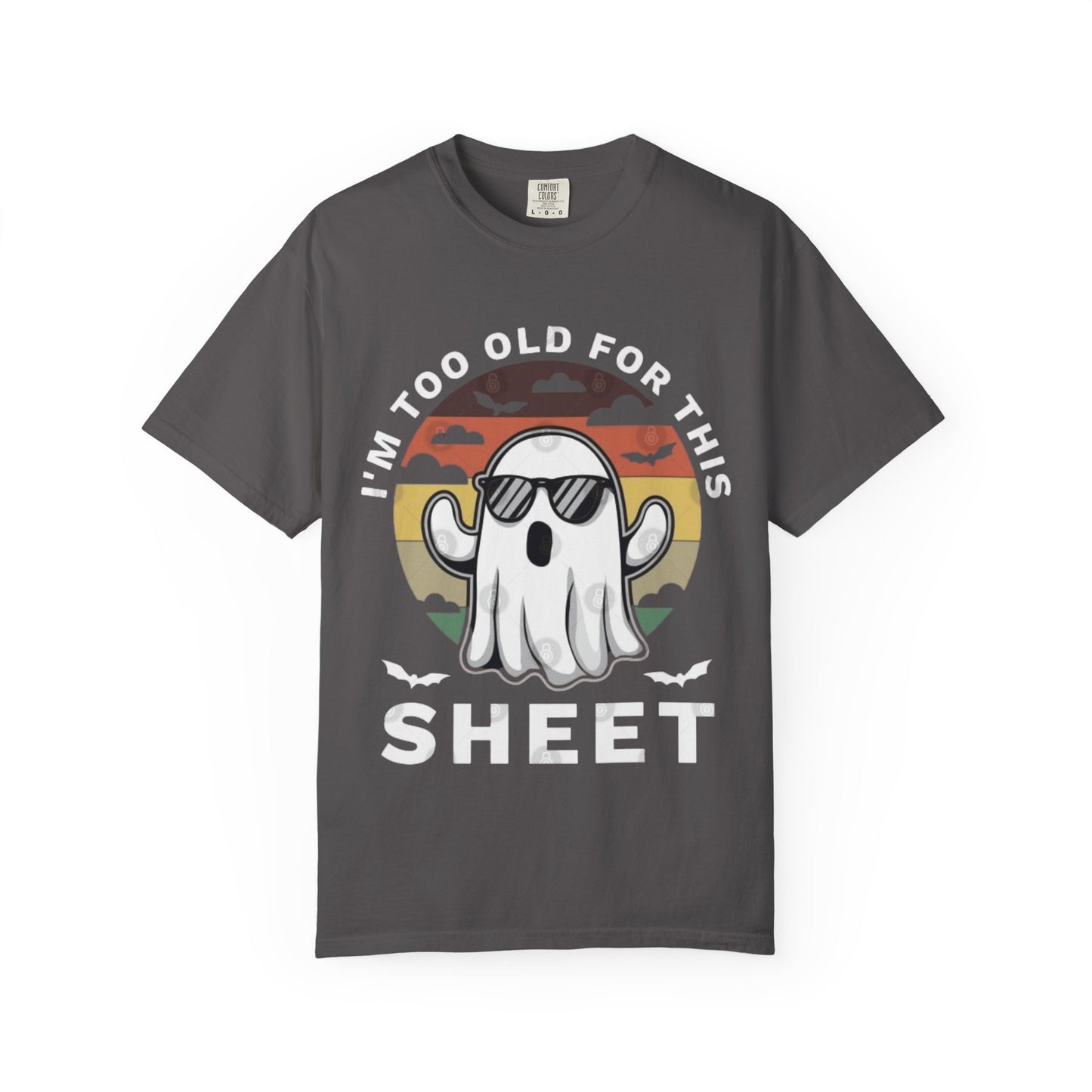 Ghostly Humor Unisex T-Shirt, Relaxed Vintage Tee, Halloween Apparel, Fun Gift, Casual Outfit, Quirky Statement Shirt, Ghost Sheet T-shirt
