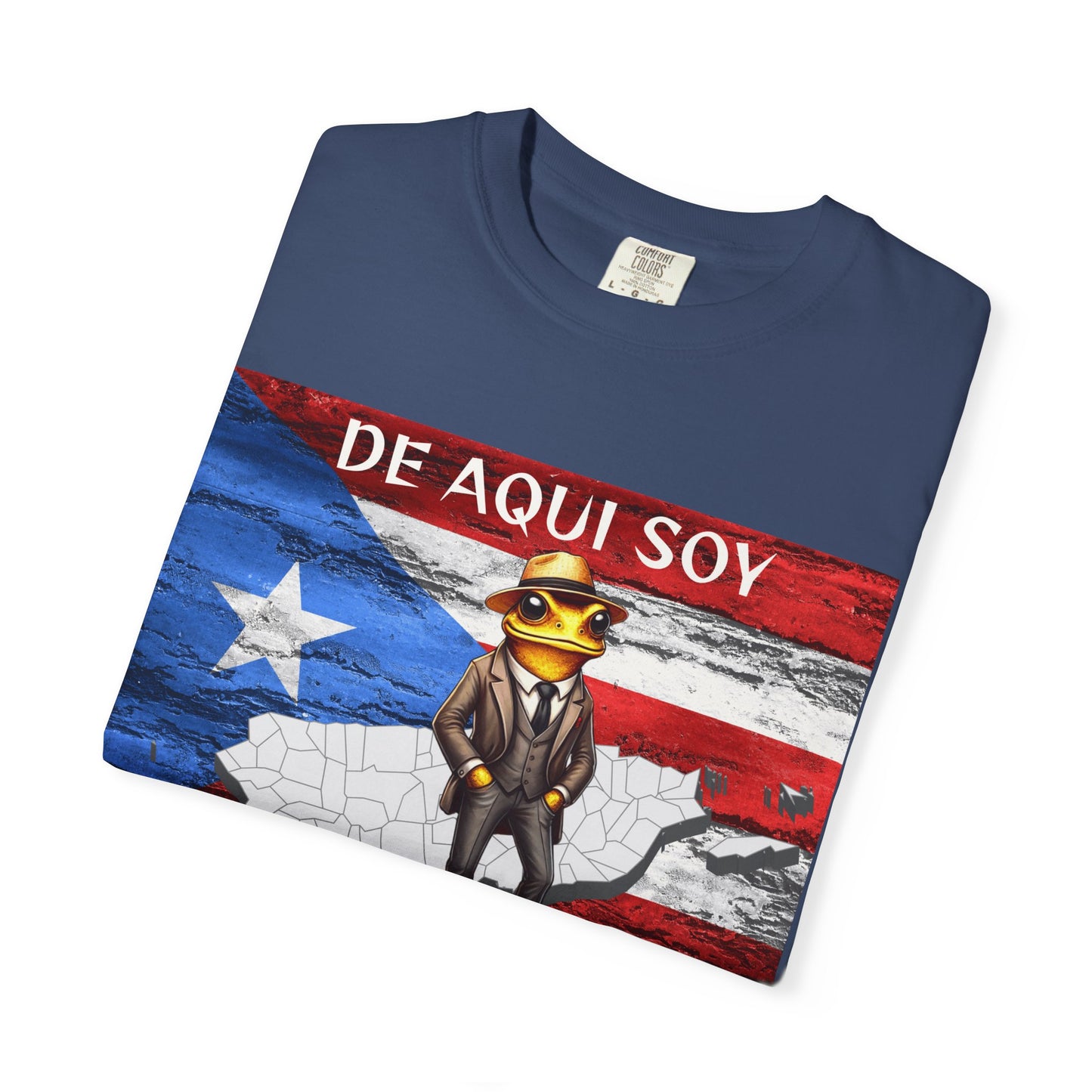 Puerto Rican Pride T-Shirt, Fun Casual Wear, Unisex Garment-Dyed Tee, Perfect for Celebrations, Cultural Identity Shirt