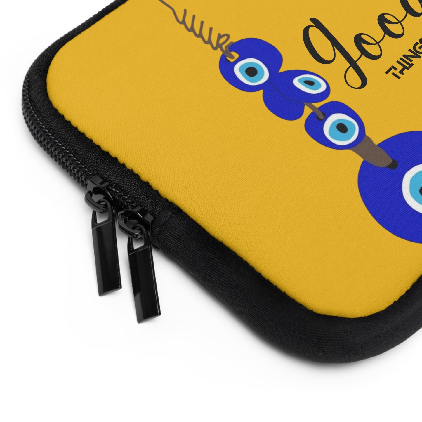Good Things Are Coming Laptop Sleeve - Cute Tech Case, Gift for Students, Office Accessories, Laptop Bag, Colorful Design