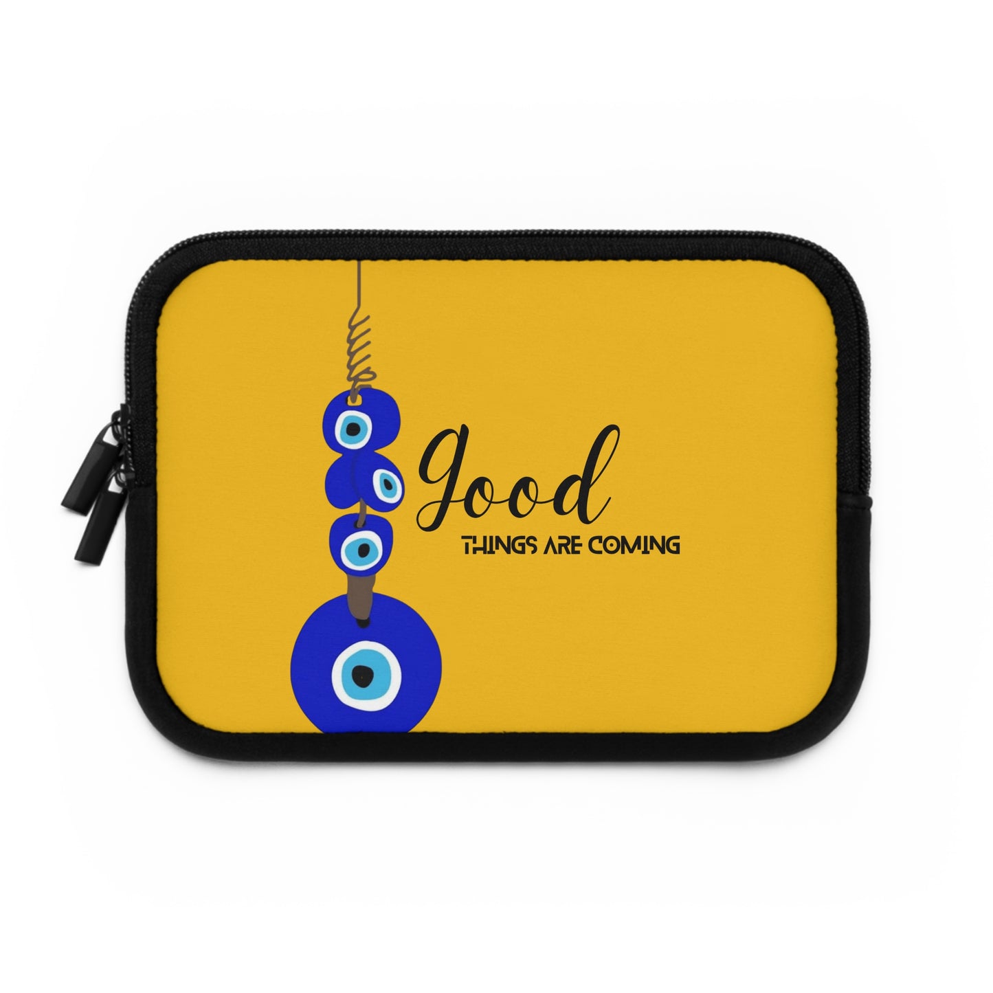Good Things Are Coming Laptop Sleeve - Cute Tech Case, Gift for Students, Office Accessories, Laptop Bag, Colorful Design