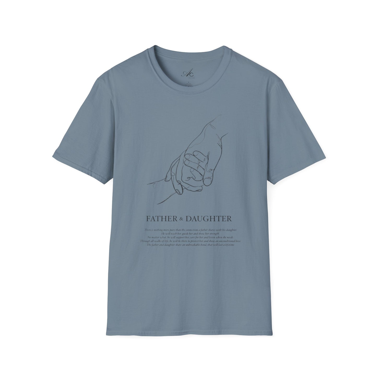 Father & Daughter Connection Unisex Soft style T Shirt Family Gift Parent Child Love Fathers Day Gift Emotional Bond Tee