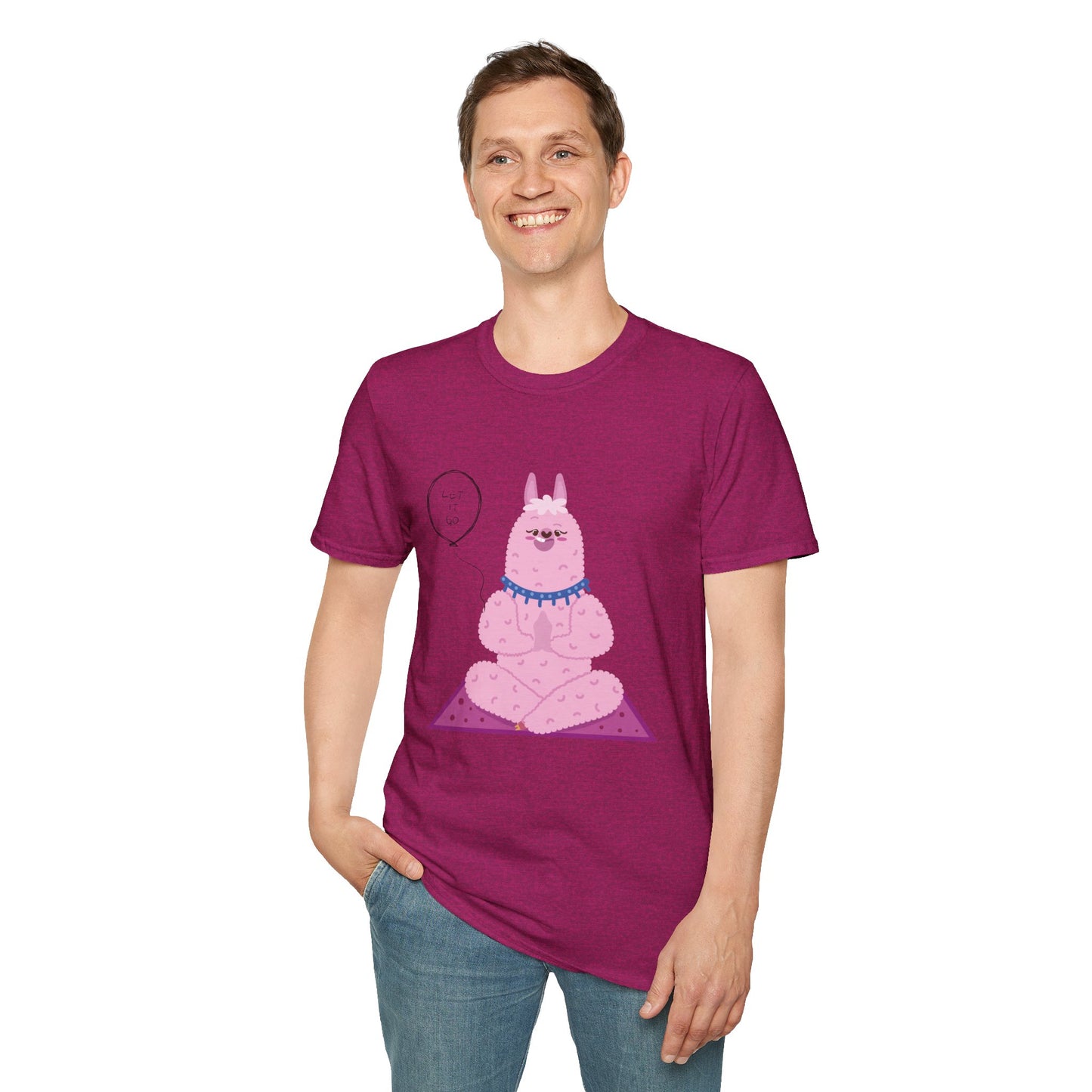 ✨ Let your outfit reflect your inner peace. Meditating Bunny T-Shirt, Softstyle Tee for Relaxation, Chill Vibes Apparel, Perfect Gift for Yoga Lovers, Cute Animal Graphic Tee