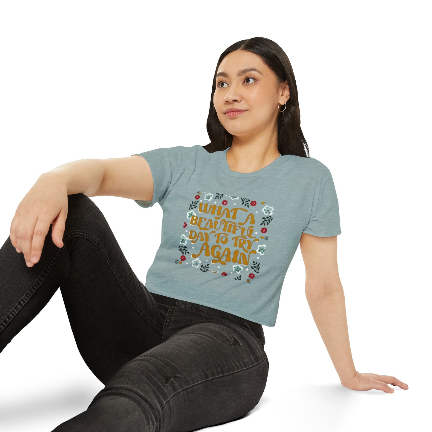 🧘♀️ Wear Your Peace. Women's Festival Crop Top, Boho Chic Summer Top, Loose Festival Shirt, Inspirational Quote Tee, Eco-Friendly Crop Tee
