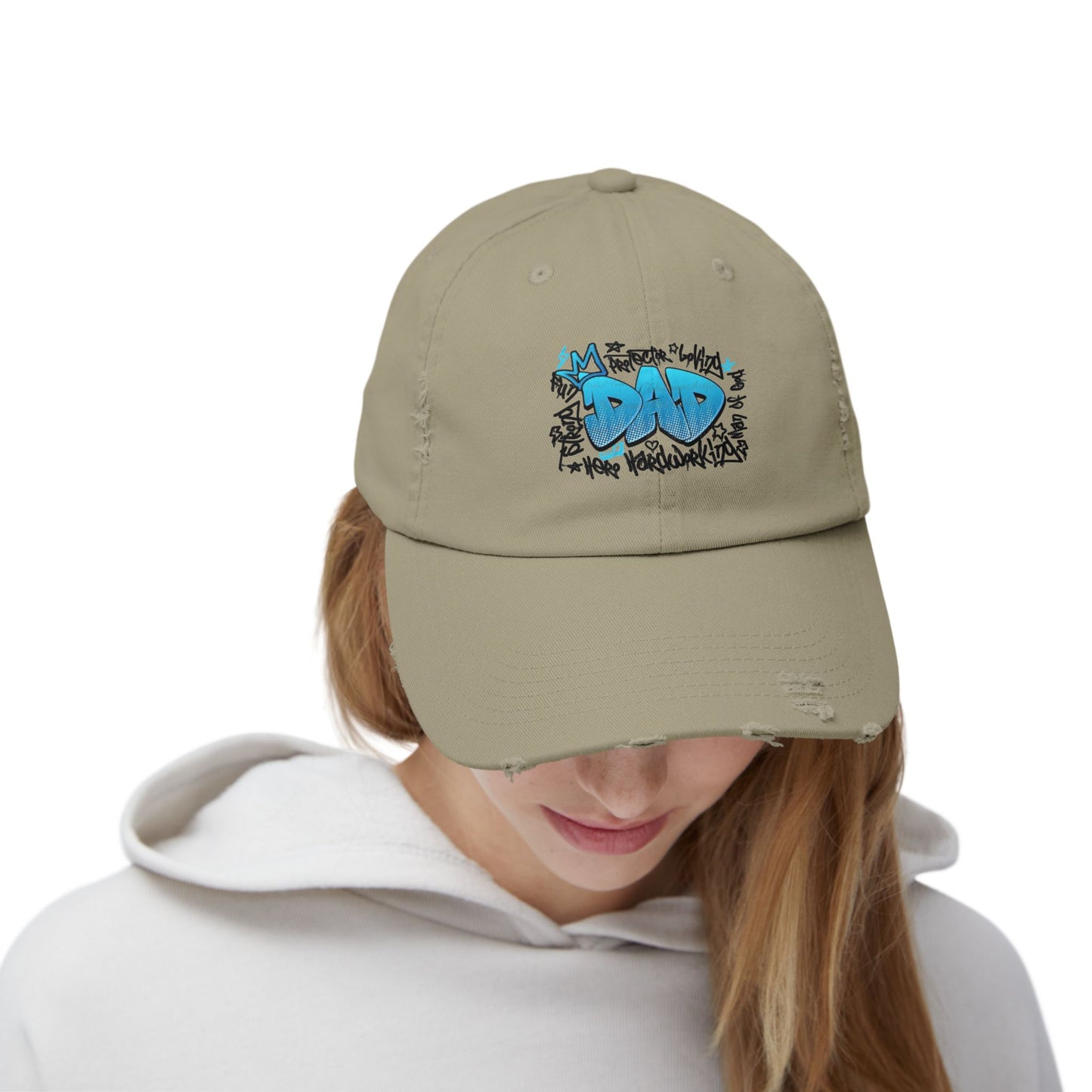 Cool Dad Distressed Cap | Fun Gift for Father's Day, Casual Wear, Unique Style, Vintage Hat, Dad Gifts