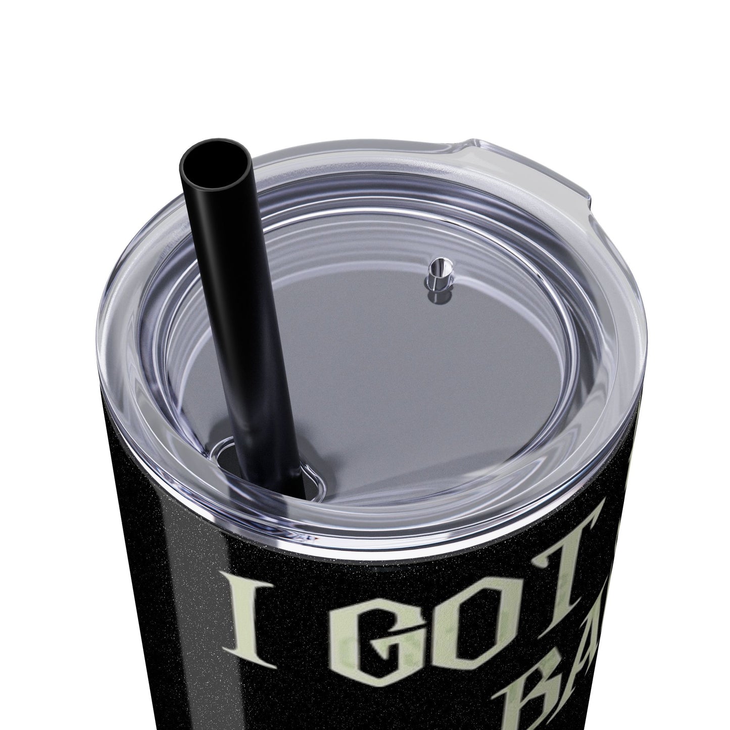 Halloween Skeleton-Themed Tumbler, Got Your Back Drinkware, I Got Your Back Skinny Tumbler, Cute Gifts for Halloween, Fun Vibes for Parties