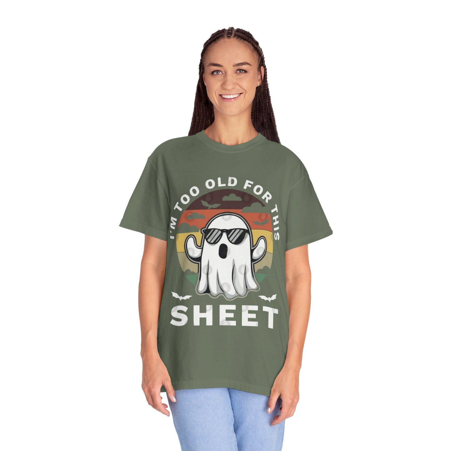 Ghostly Humor Unisex T-Shirt, Relaxed Vintage Tee, Halloween Apparel, Fun Gift, Casual Outfit, Quirky Statement Shirt, Ghost Sheet T-shirt