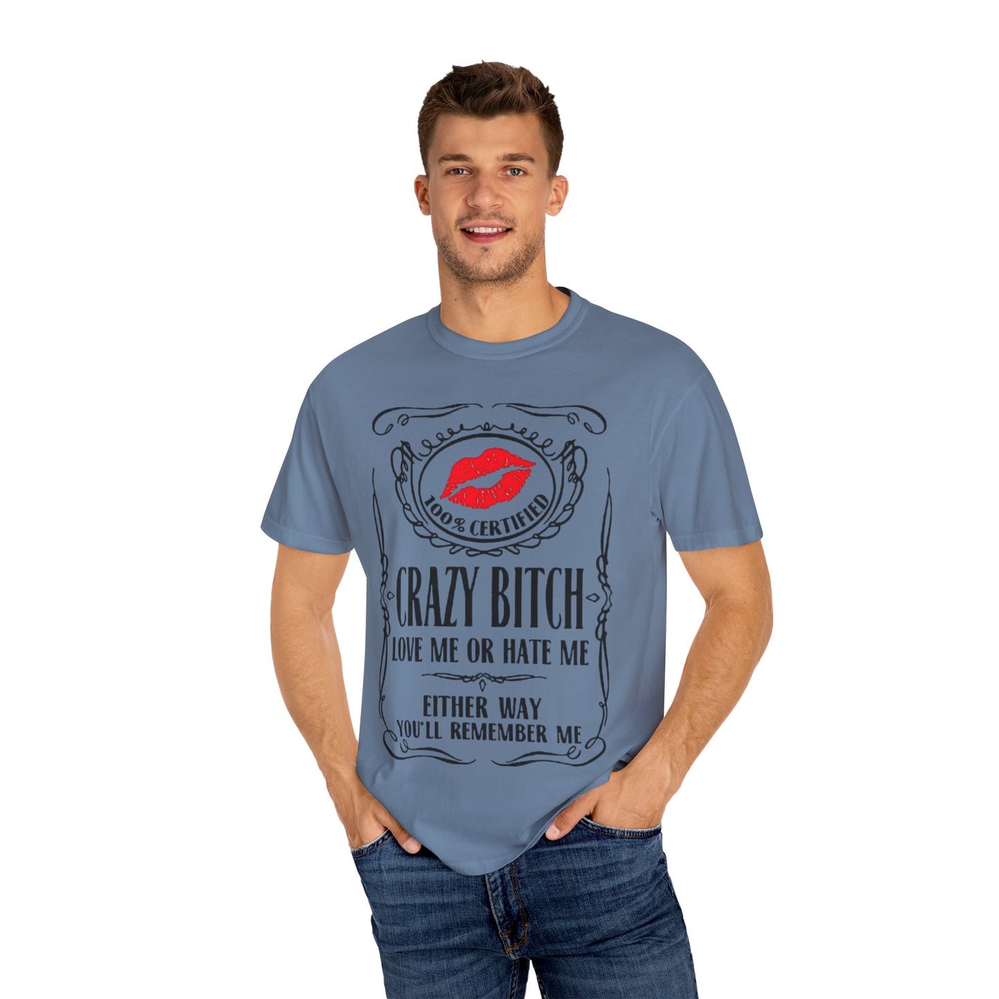 Sarcasm in Style – Funny Graphic Tee" Crazy Bitch Unisex T-Shirt | Fun Casual Wear, Gift for Friends, Birthday Humor Tee, Playful Statement Shirt,