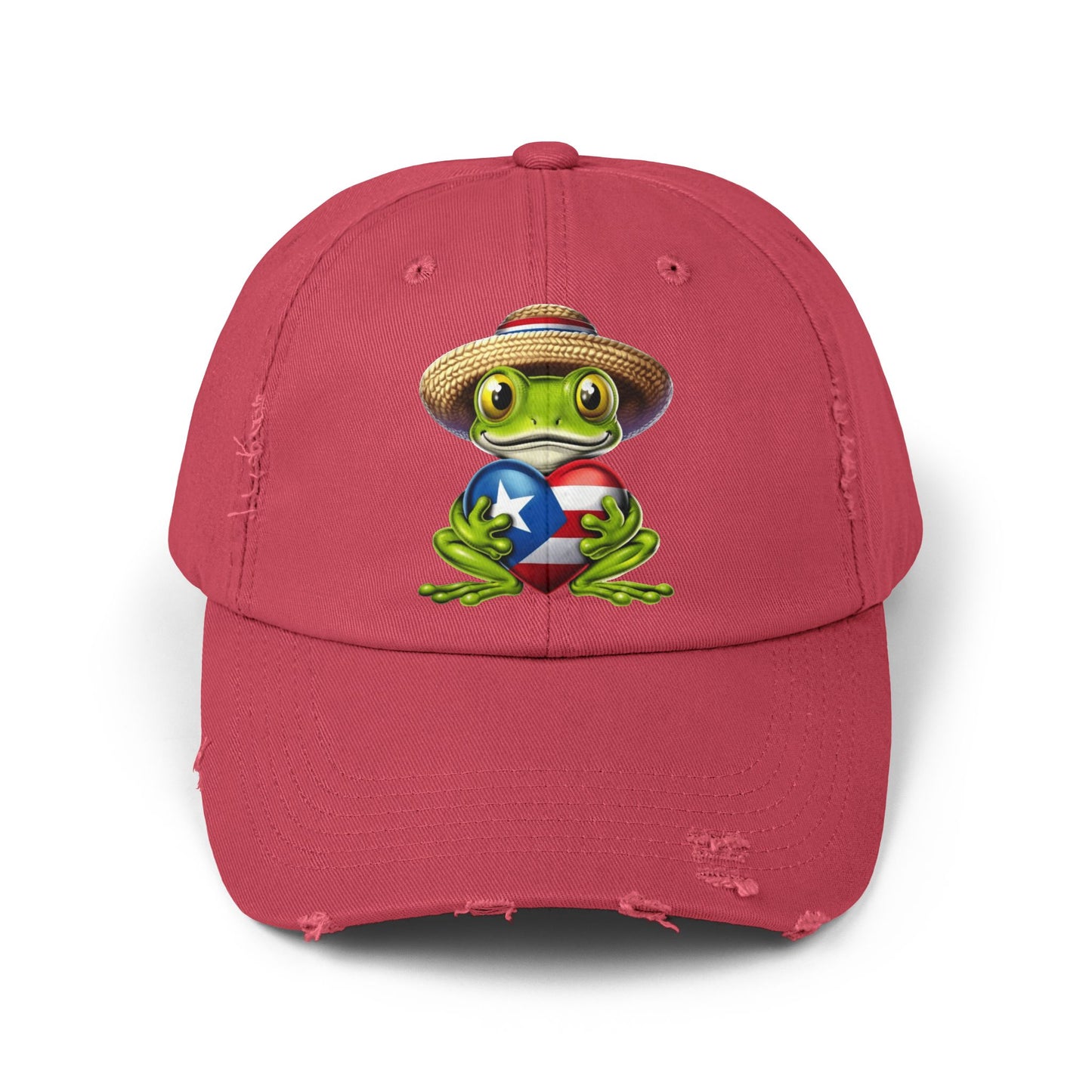 Borinquen Style: Puerto Rican Heritage Hats Unisex Distressed Cap