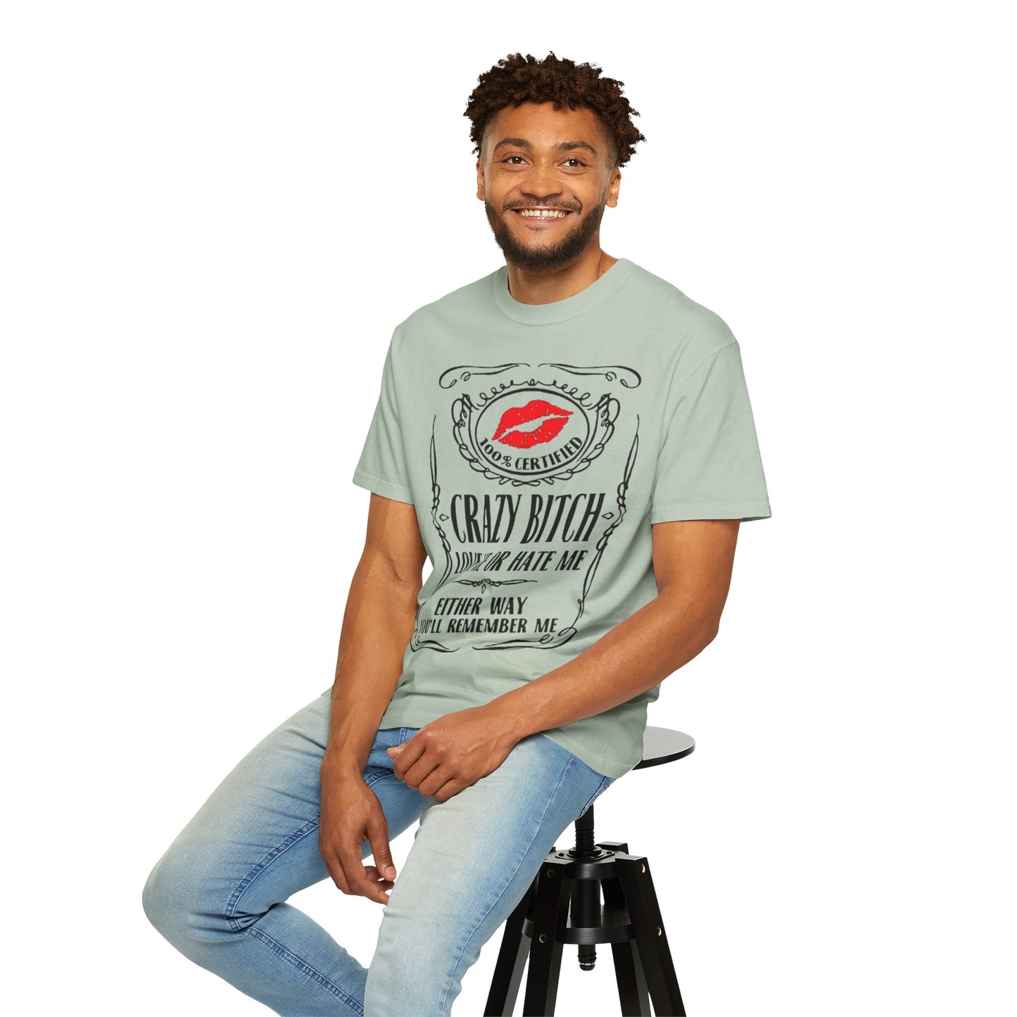 Sarcasm in Style – Funny Graphic Tee" Crazy Bitch Unisex T-Shirt | Fun Casual Wear, Gift for Friends, Birthday Humor Tee, Playful Statement Shirt,
