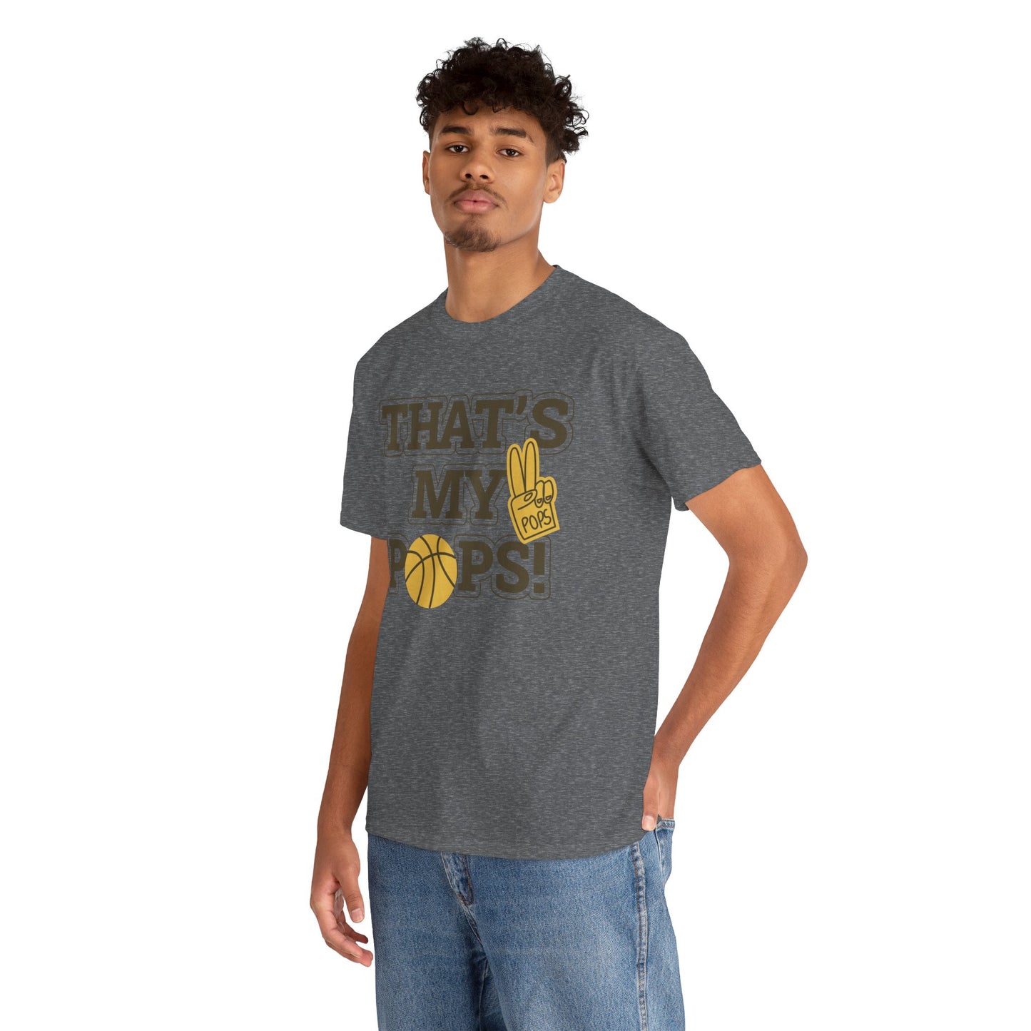 Basketball Dad Tee, Unisex Heavy Cotton T-Shirt for Father's Day, Sports Gift, Father's Day Gift, Family Tee, Casual Wear