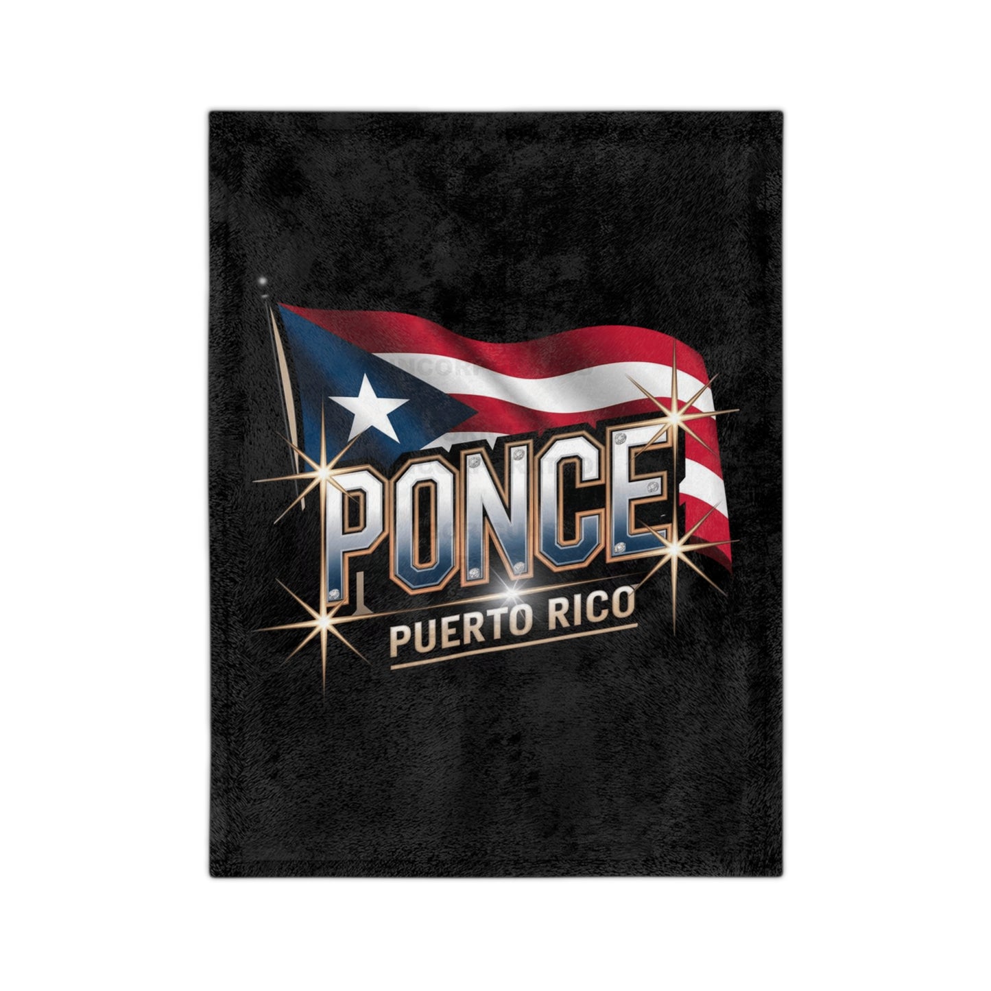 Ponce Puerto Rico Pride Microfiber Blanket, Cozy Home Decor, Travel Blanket, Gift for Puerto Ricans, Beach Blanket, Soft Throw