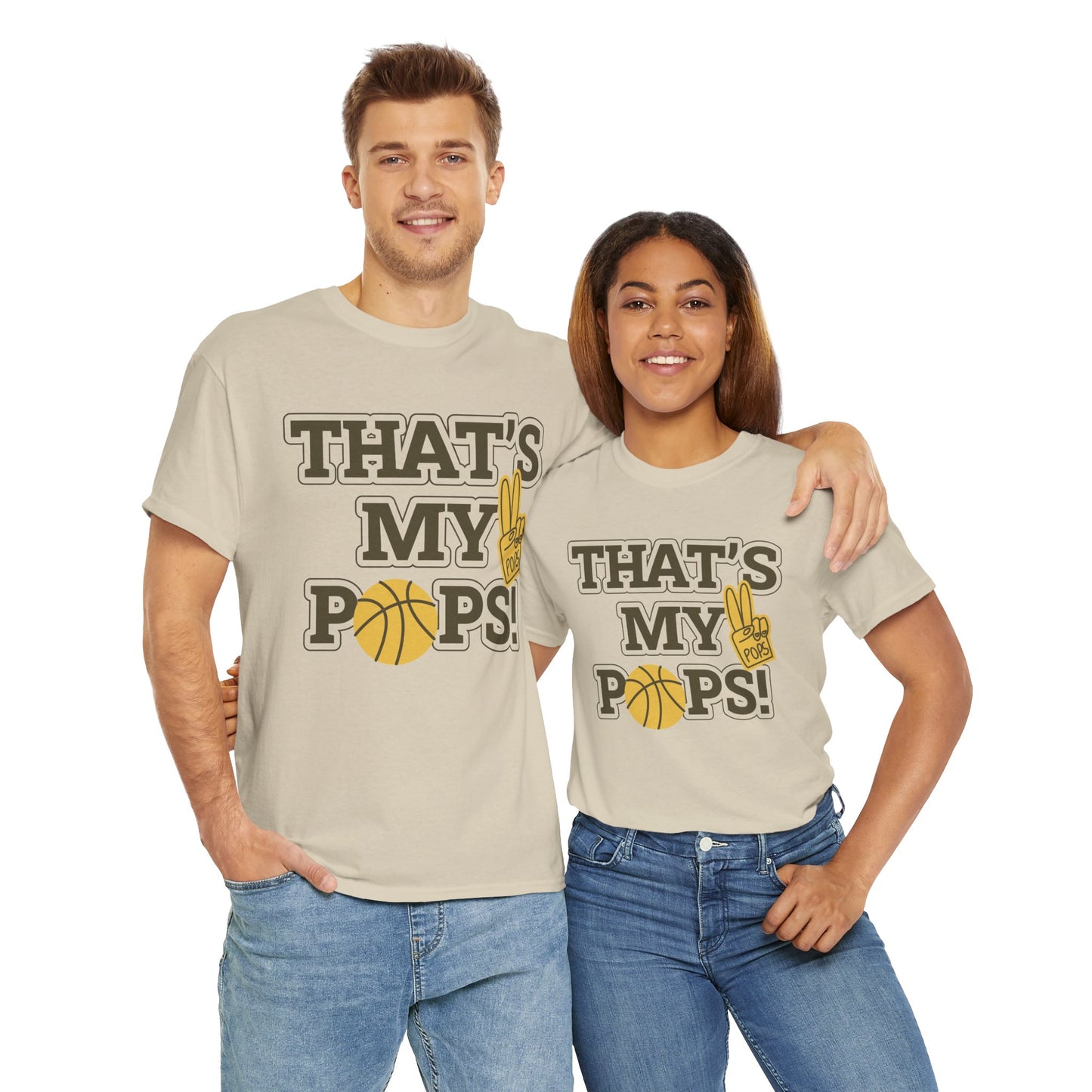 Basketball Dad Tee, Unisex Heavy Cotton T-Shirt for Father's Day, Sports Gift, Father's Day Gift, Family Tee, Casual Wear