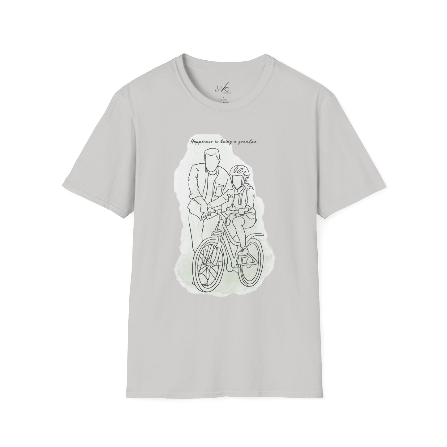 Happiness in Simplicity T-Shirt, Unisex Softstyle Tee, Casual Wear, Gift for Cyclists, Inspirational Quote Shirt, Summer Fashion