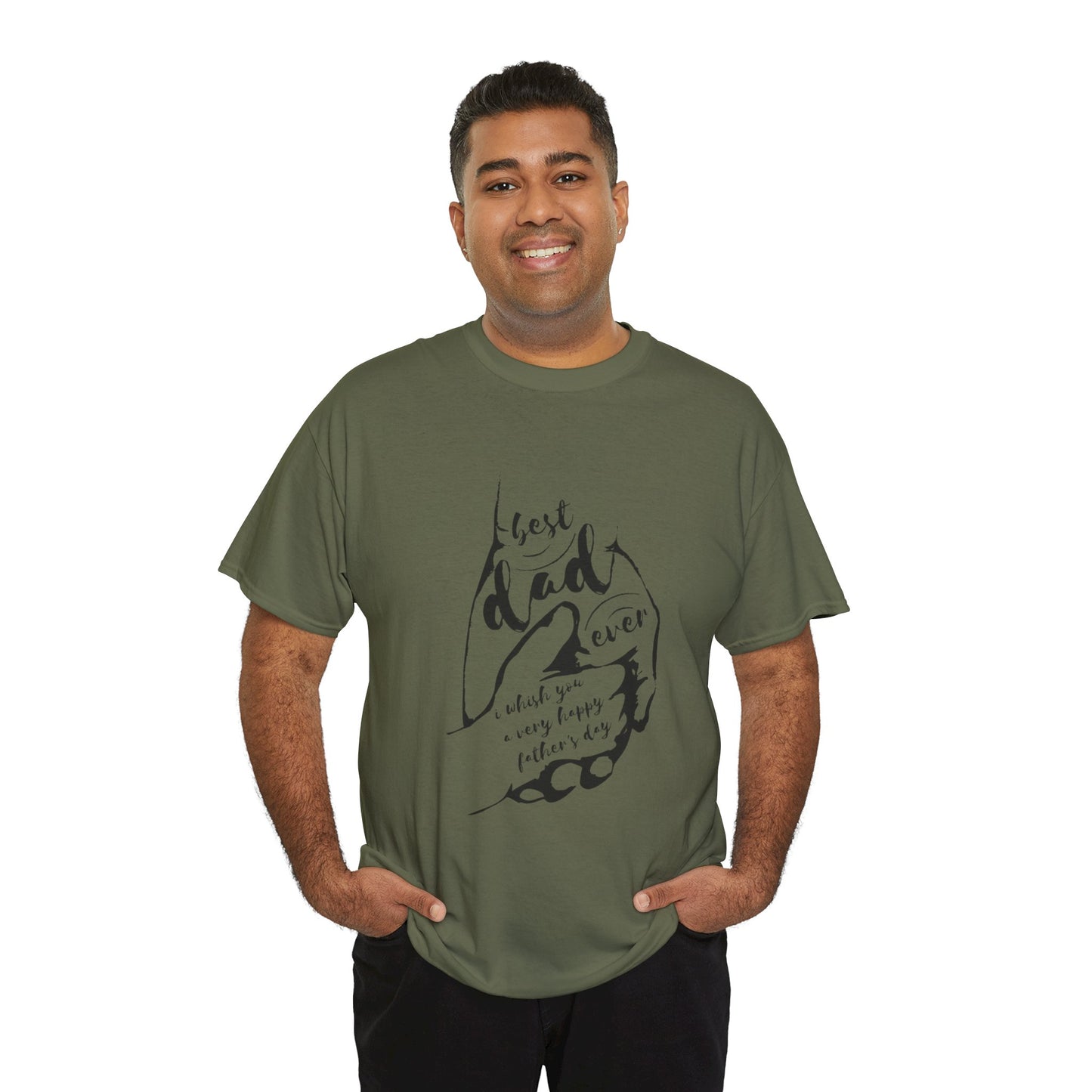 Best Dad Ever T-Shirt | Unisex Heavy Cotton Tee for Father's Day, Gifts for Dads, Cool Dad Apparel, Everyday Wear, Family Celebrations