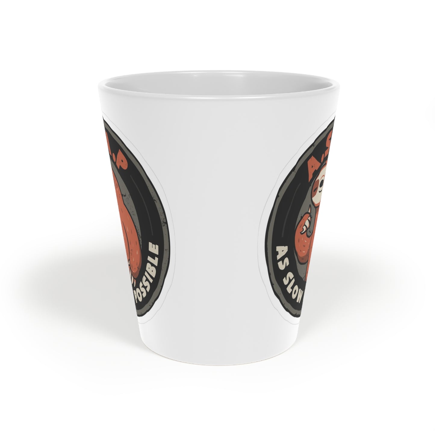 Funny and Cute Sloth Latte Mug, Coffee Lover Gift, Cozy Warm Drinkware, Perfect for Home or Office, Fun Kitchen Decor, Unique Animal Mug