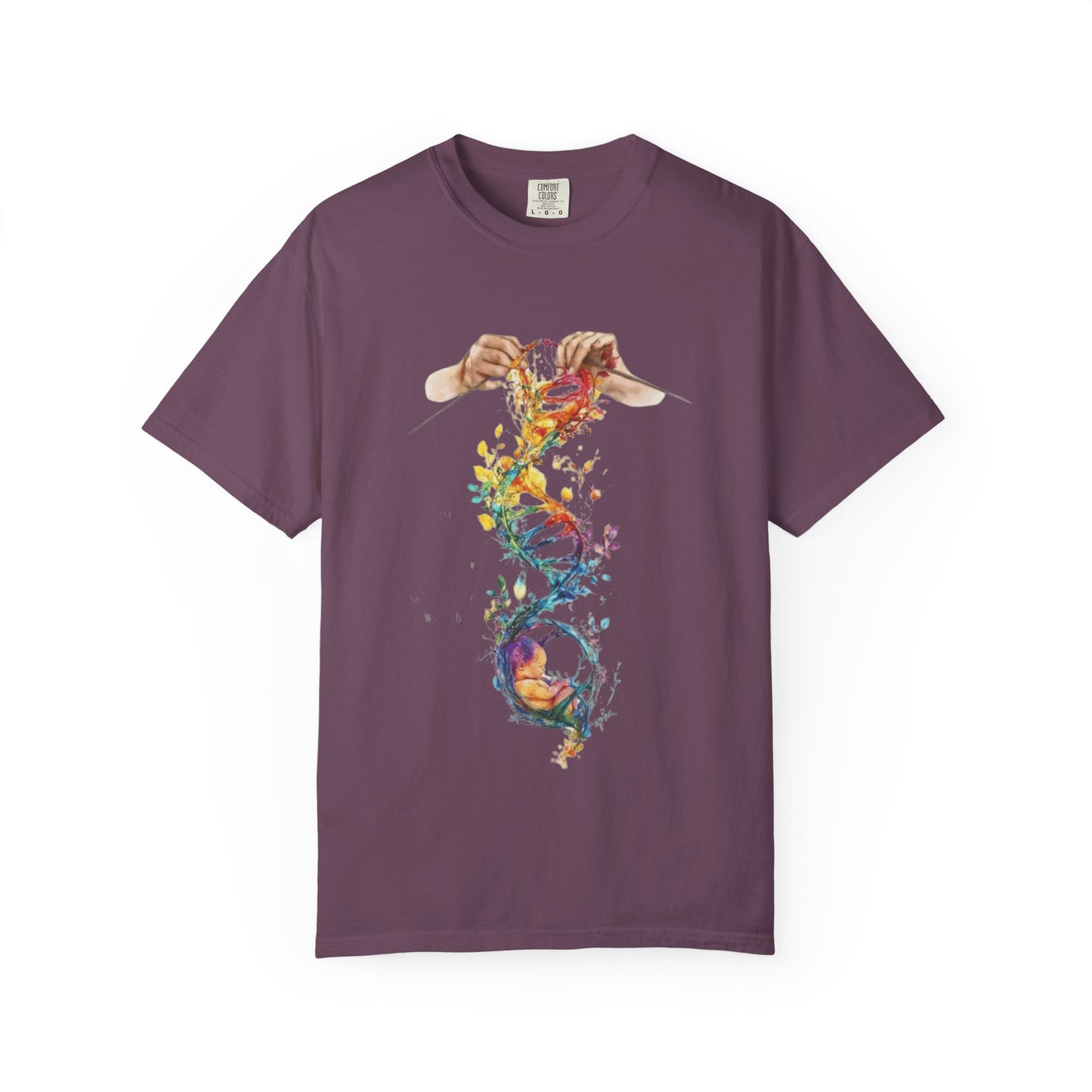 👚 Soft. Stylish. Mom-approved. Order now and gift her something she'll actually wear! Colorful DNA Art Unisex T-shirt, Science Tee, Creative Garment, Gift for Scientists,