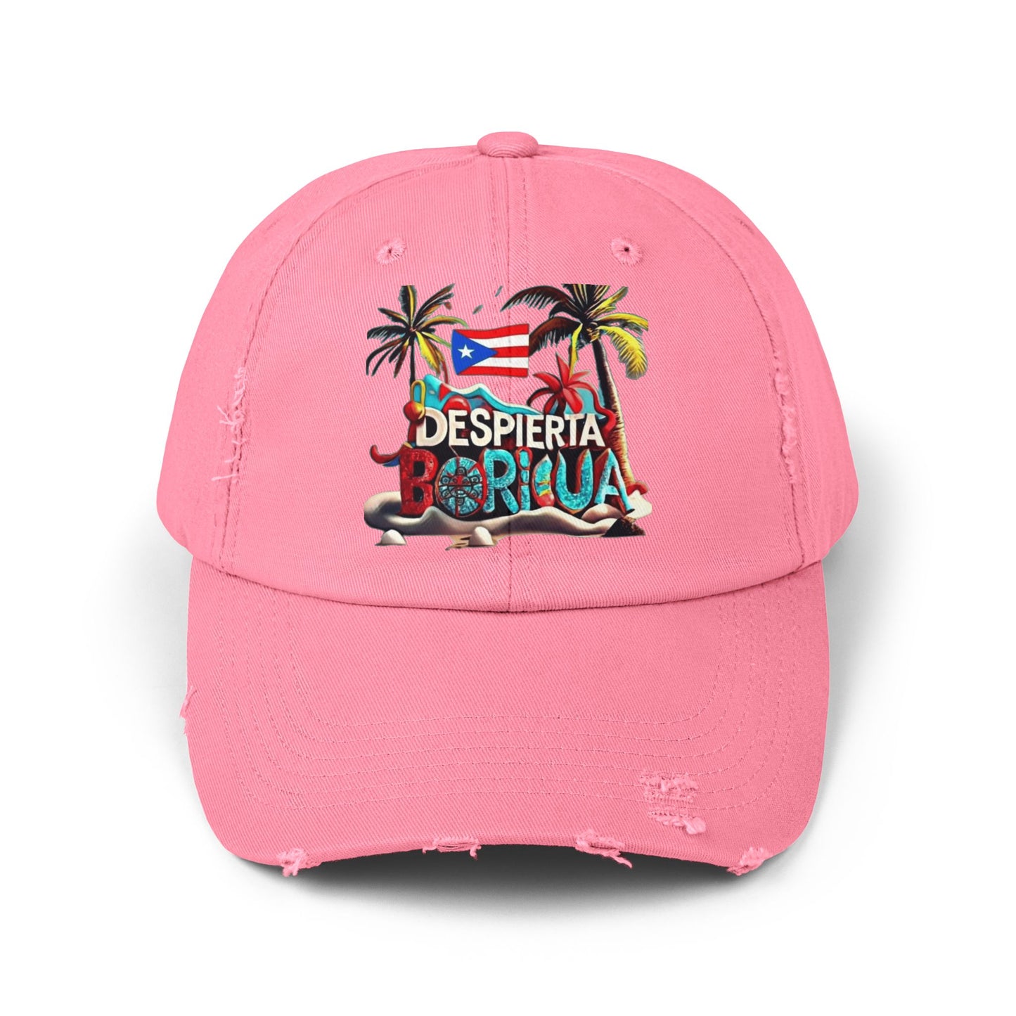 Puerto Rican Snapback Tropical Distressed Cap, Puerto Rican Pride Hat, Summer Accessories, Vacation Gear, Gift for Travelers