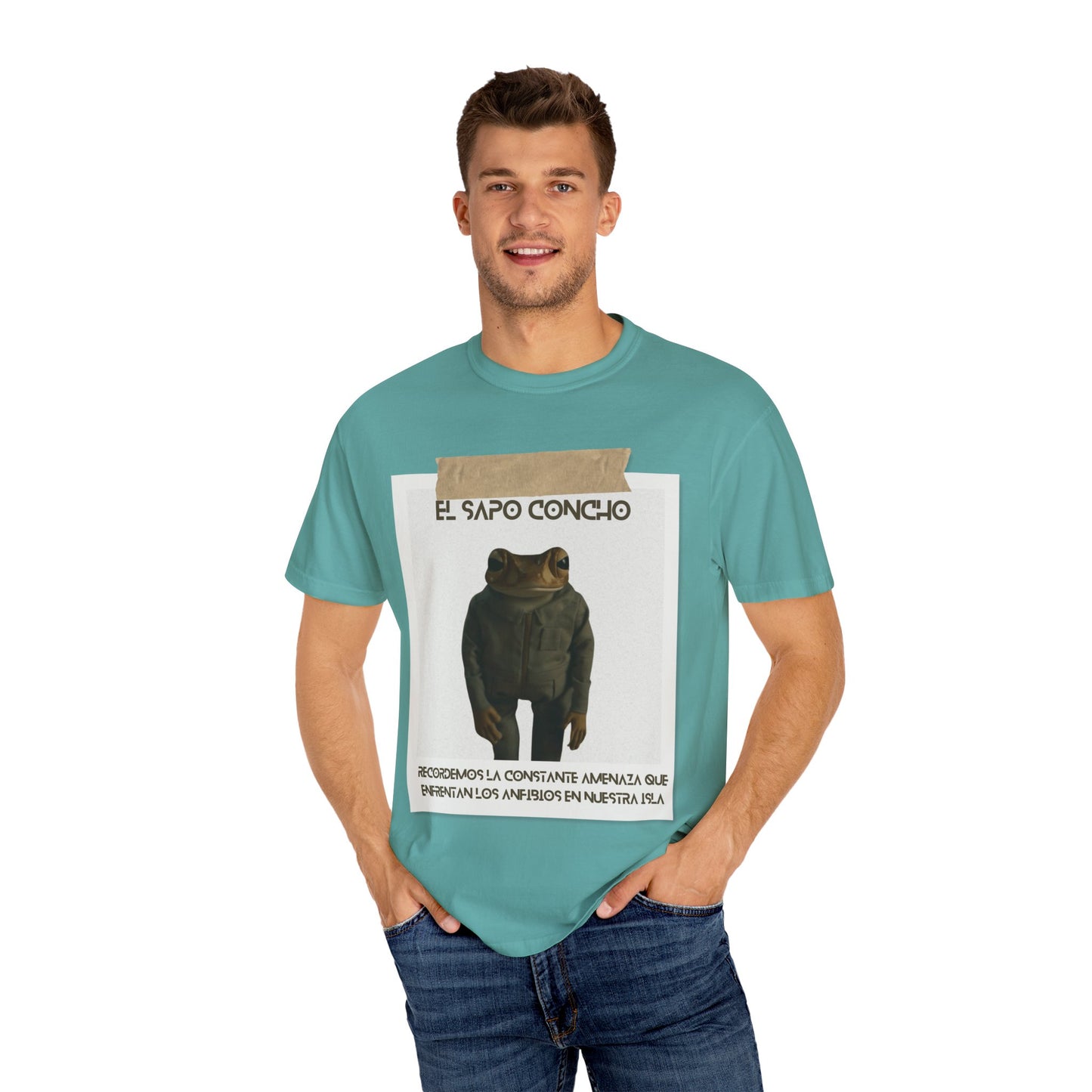 Puerto Rico in Every Stitch Frog Graphic Tee,Summer Vibes, Unique Gift for Nature Lovers
