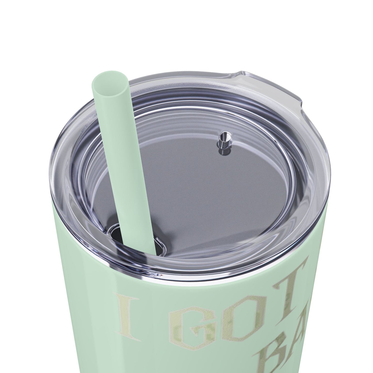 Halloween Skeleton-Themed Tumbler, Got Your Back Drinkware, I Got Your Back Skinny Tumbler, Cute Gifts for Halloween, Fun Vibes for Parties