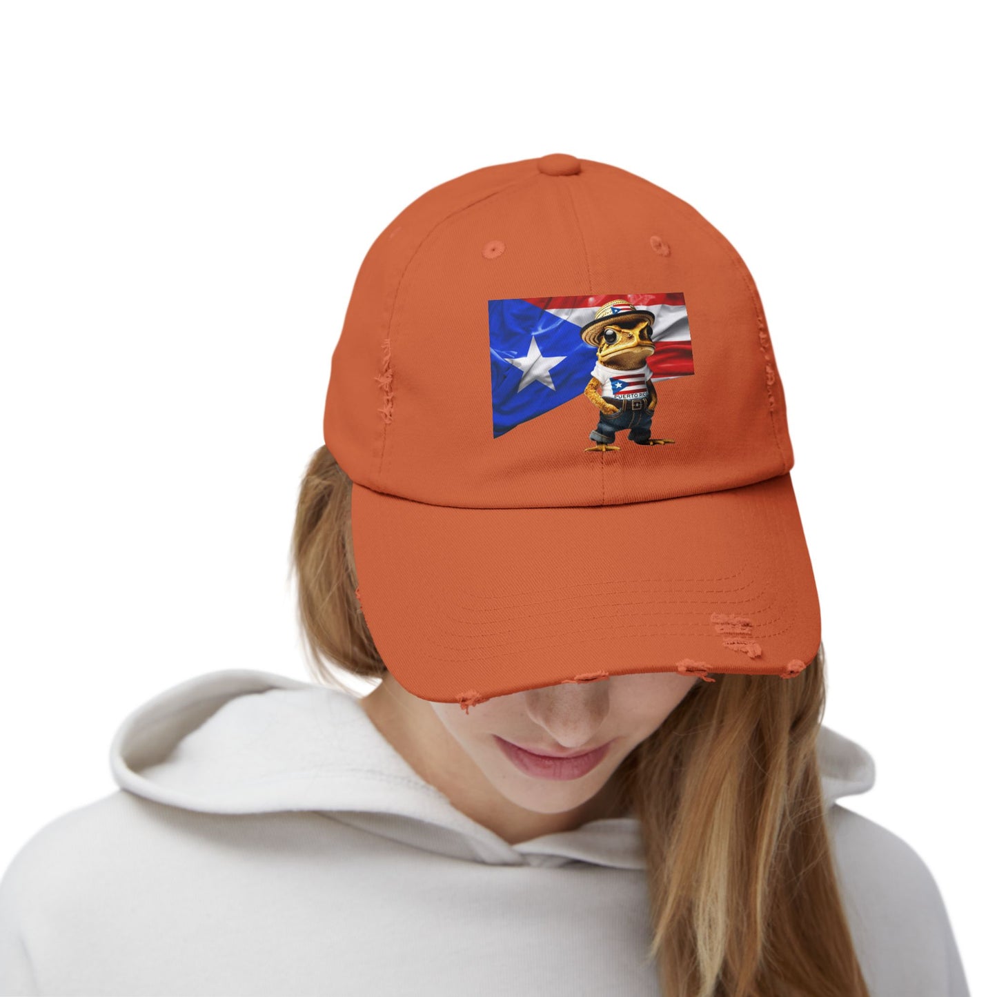 Borinquen Style: Puerto Rican Heritage Hats Unisex Distressed Cap