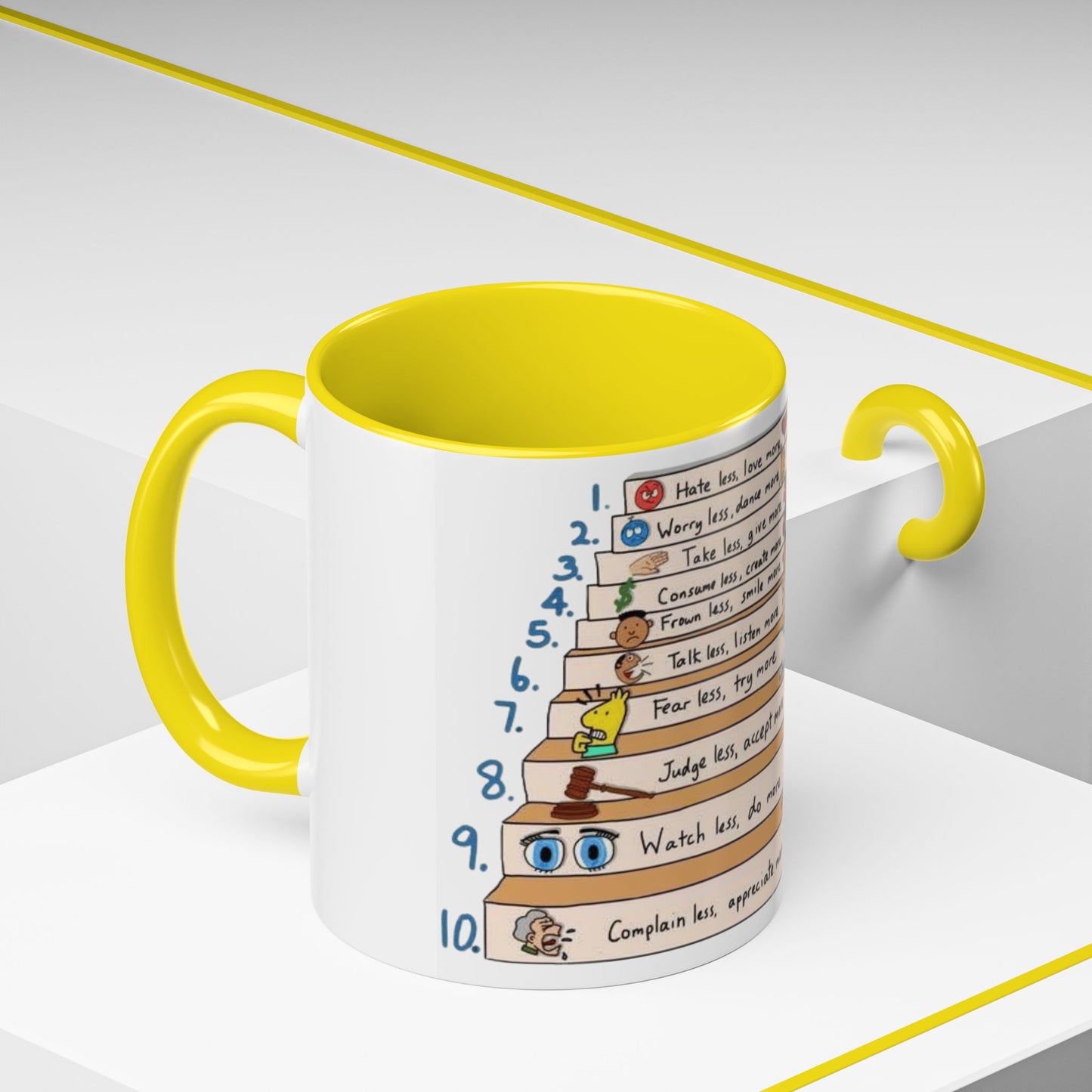 ☕ Start Your Day with Meaning Motivational Gift, Self-Care Mug, Unique Home Decor, Joyful Drinkware
