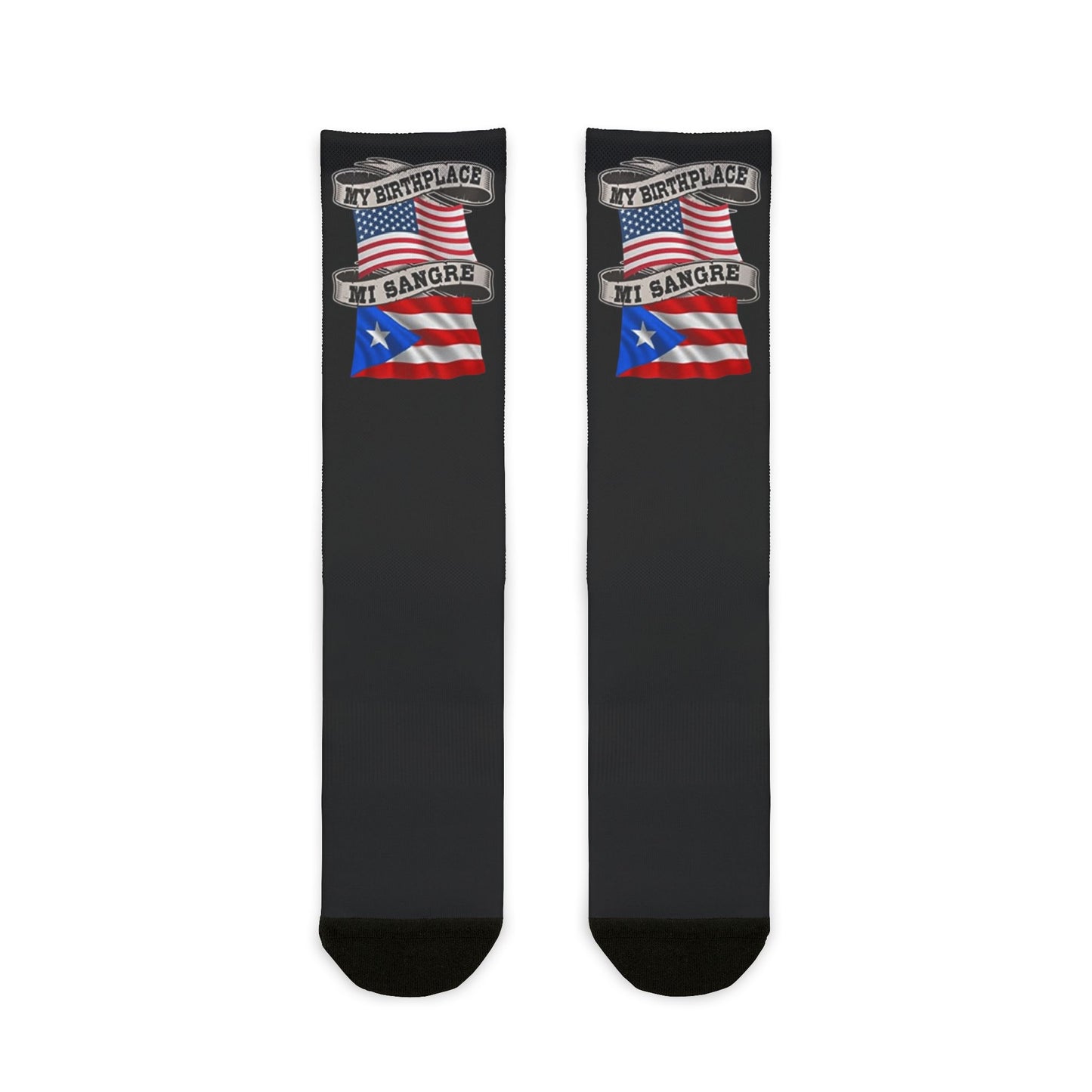 Step with Pride – From La Isla to NYC Patriotic Crew Socks | Perfect for 4th of July, Gifts for Travelers, Casual Wear, Fun Sock Collection, Warm & Cozy Feet