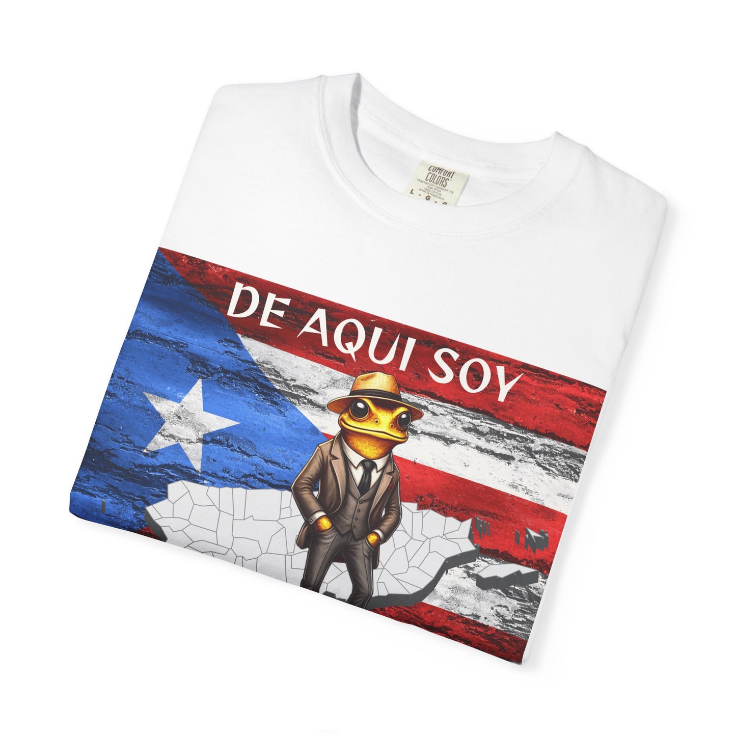 Puerto Rican Pride T-Shirt, Fun Casual Wear, Unisex Garment-Dyed Tee, Perfect for Celebrations, Cultural Identity Shirt