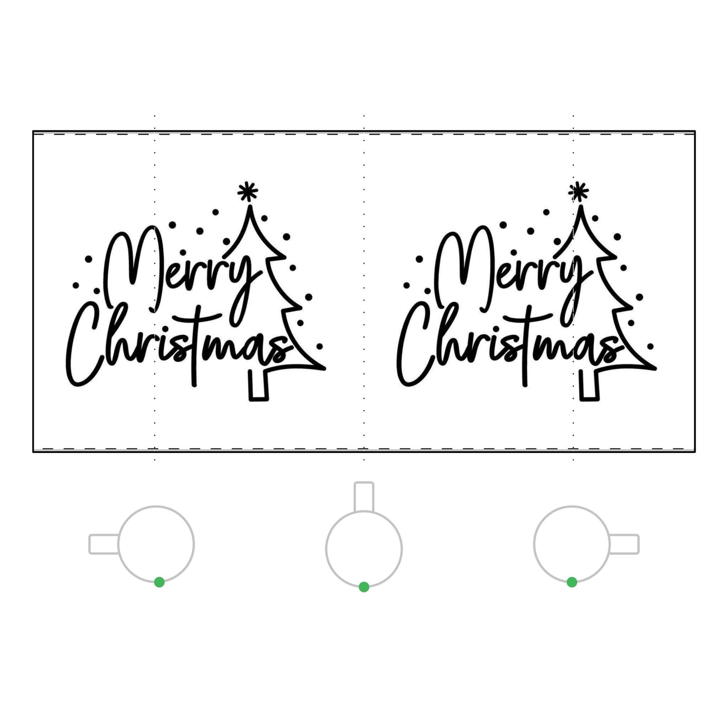 Christmas Mugs | Holiday Coffee Cups with Festive Quotes & Designs Merry Christmas Frosted Glass Coffee Mug - 11oz Holiday Gift