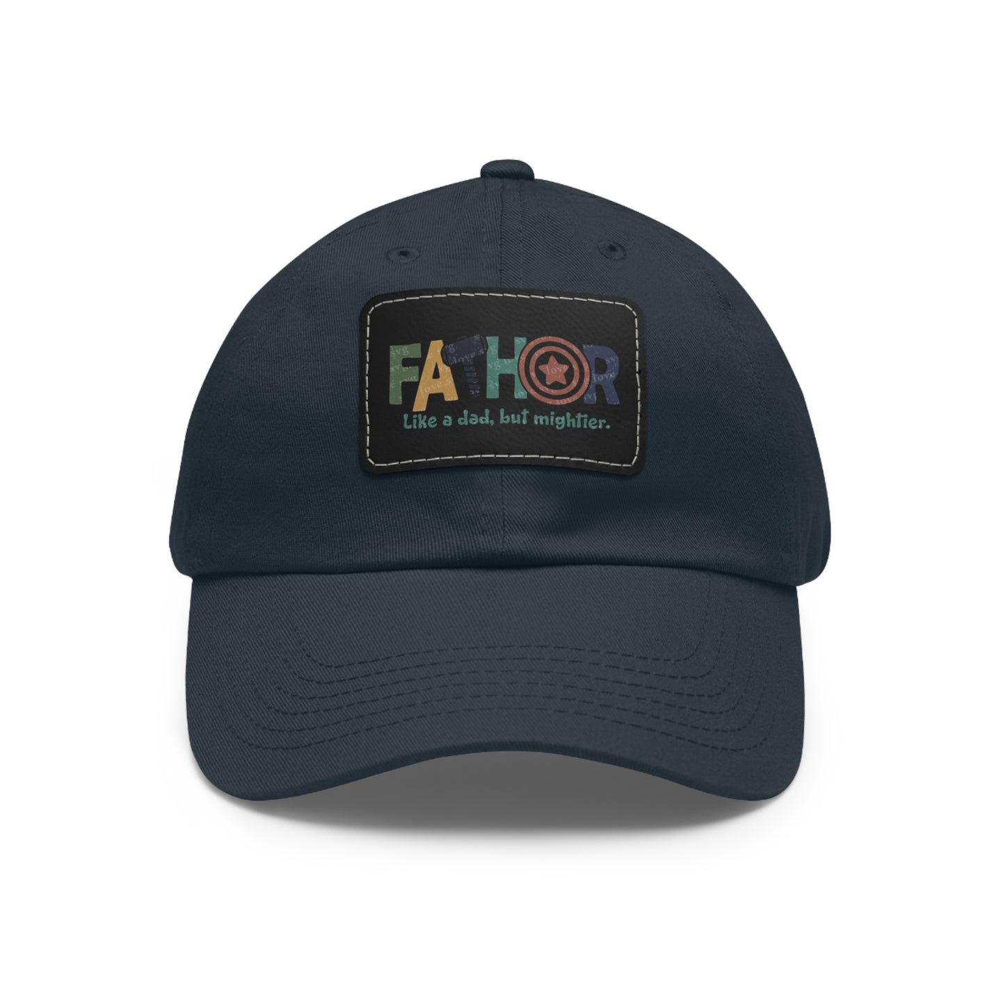 Stylish Dad Hat with Leather Patch - Perfect Gift for Fathers, Dads, Father's Day, Casual Wear, Outdoor Activities