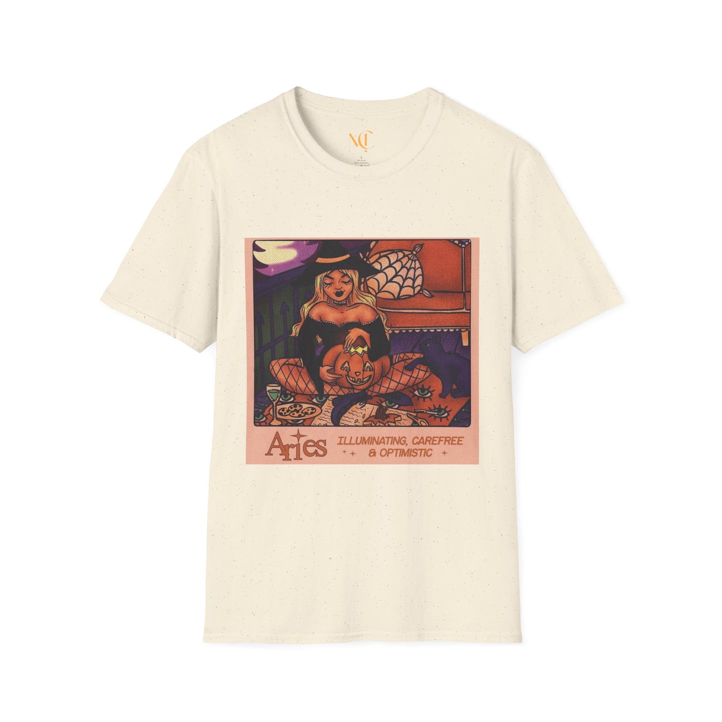 halloween shirt Illuminated Carefree & Optimistic T-Shirt, Halloween Apparel, Unisex Graphic Tee, Cozy Casual Wear, Unique Gift Idea