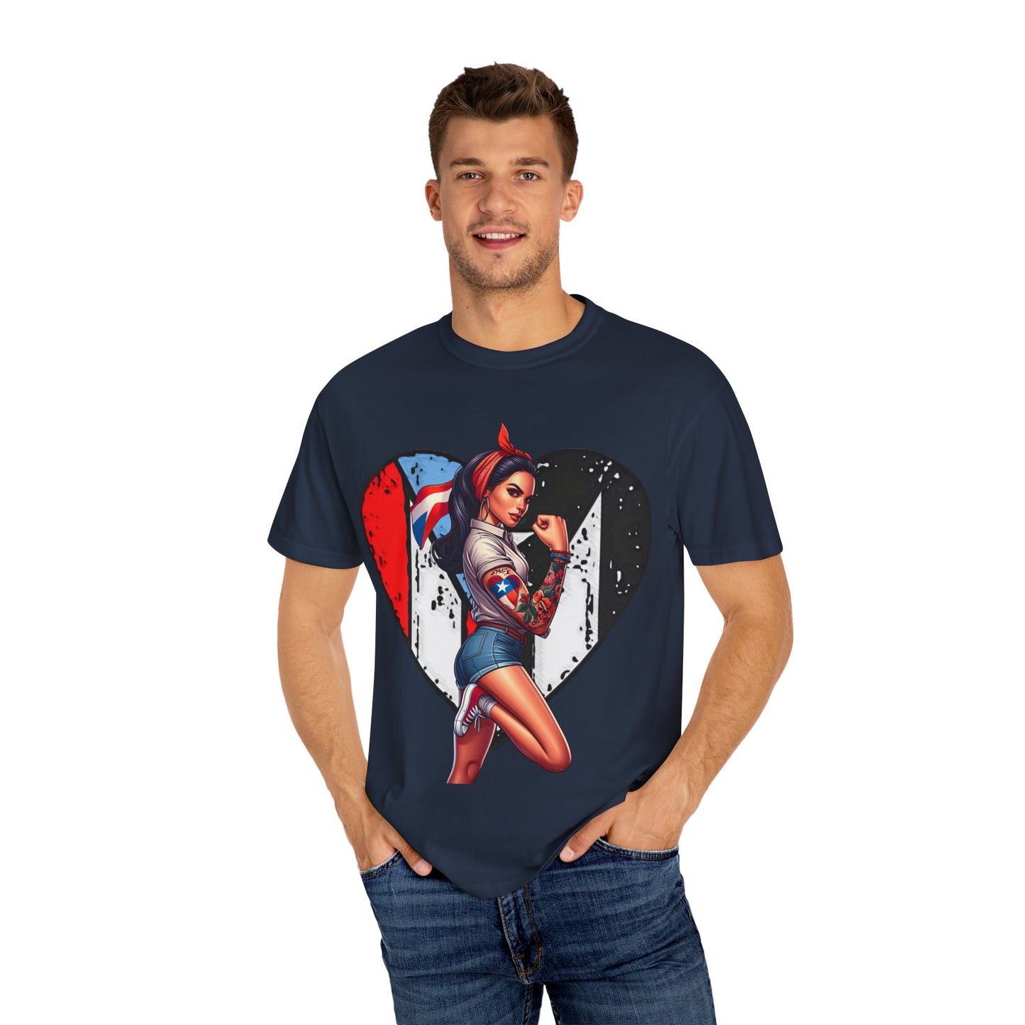 Puerto Rico Mi Amor Journal of Heritage & Heart Unisex Garment-Dyed T-shirt