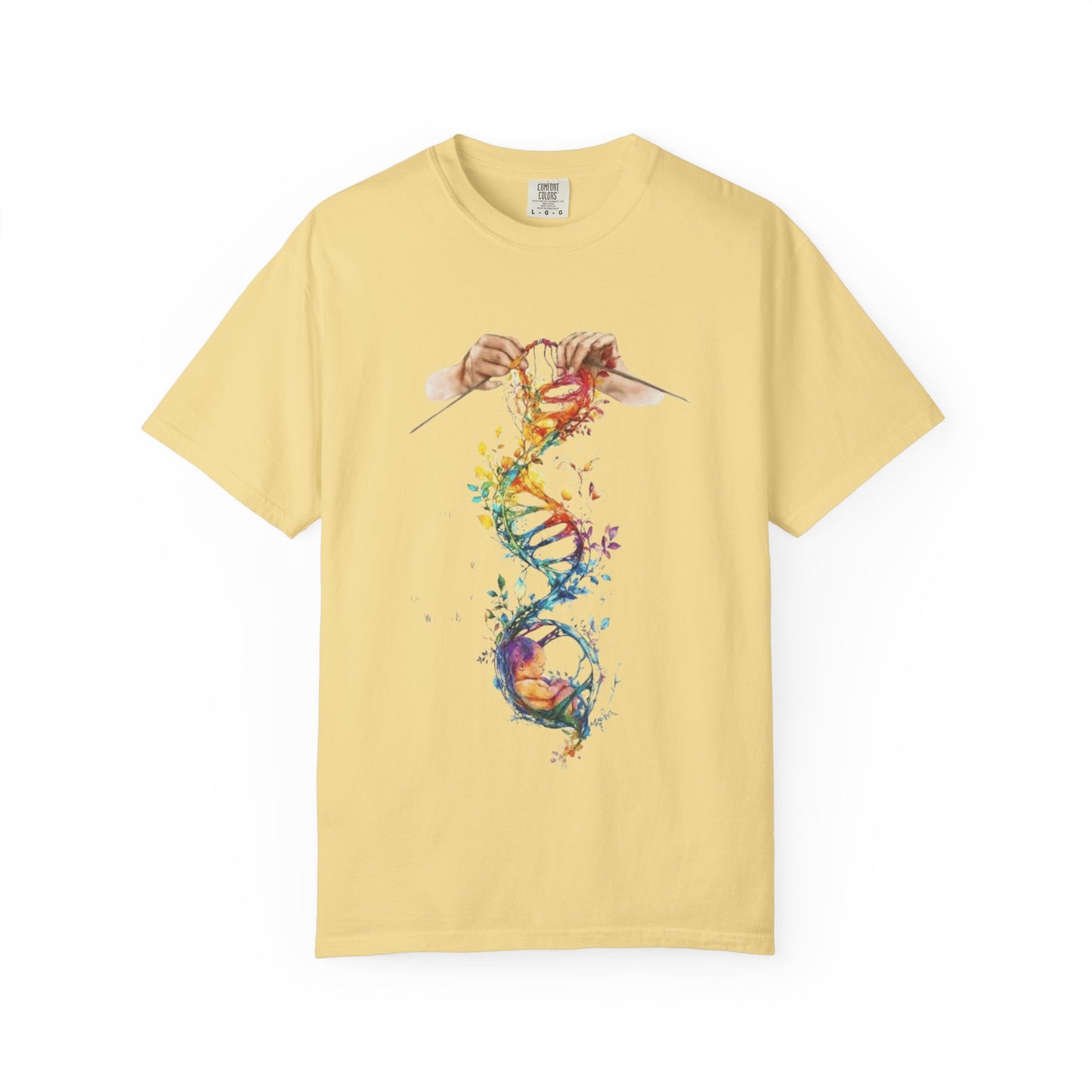 👚 Soft. Stylish. Mom-approved. Order now and gift her something she'll actually wear! Colorful DNA Art Unisex T-shirt, Science Tee, Creative Garment, Gift for Scientists,