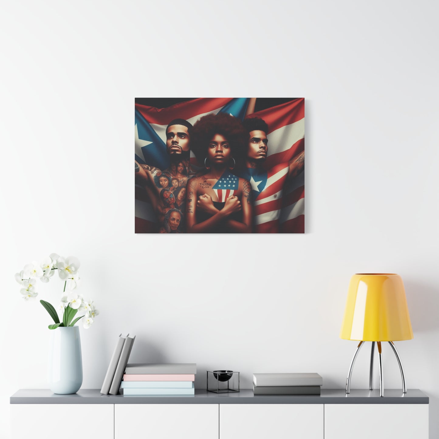 Rooted in Culture, Radiating Power Puerto Rican Wall Art, Unique Gift, Empowering Decor