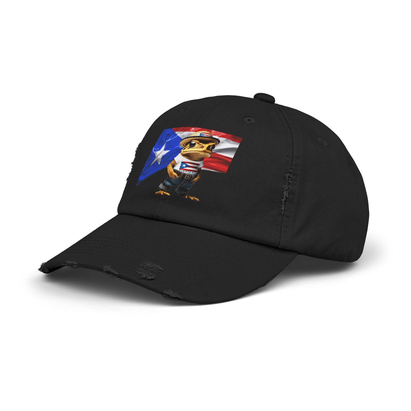 Borinquen Style: Puerto Rican Heritage Hats Unisex Distressed Cap