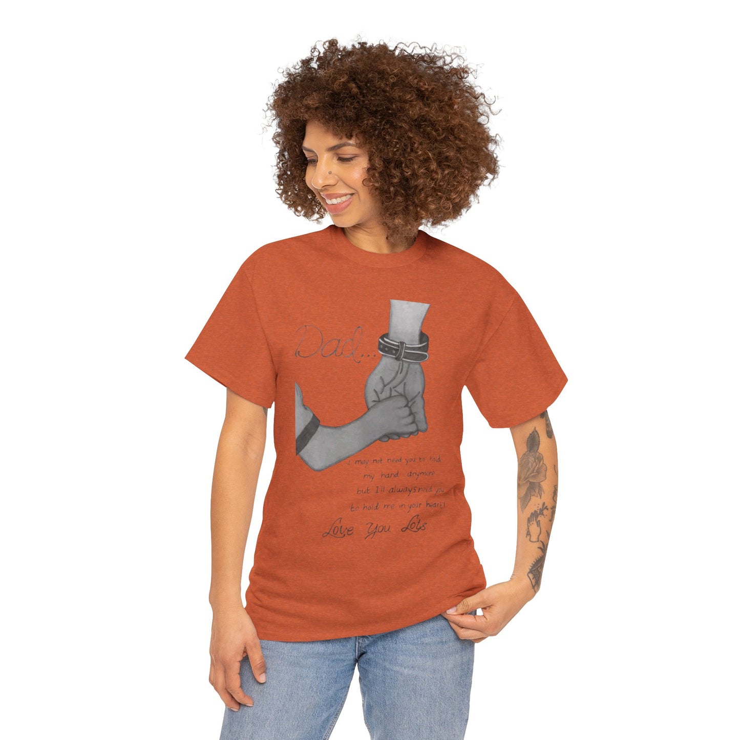Heartfelt Dad Tee, Perfect Gift for Father's Day, Casual Wear, Family Bonding, Unisex Cotton Shirt, Thoughtful Keepsake