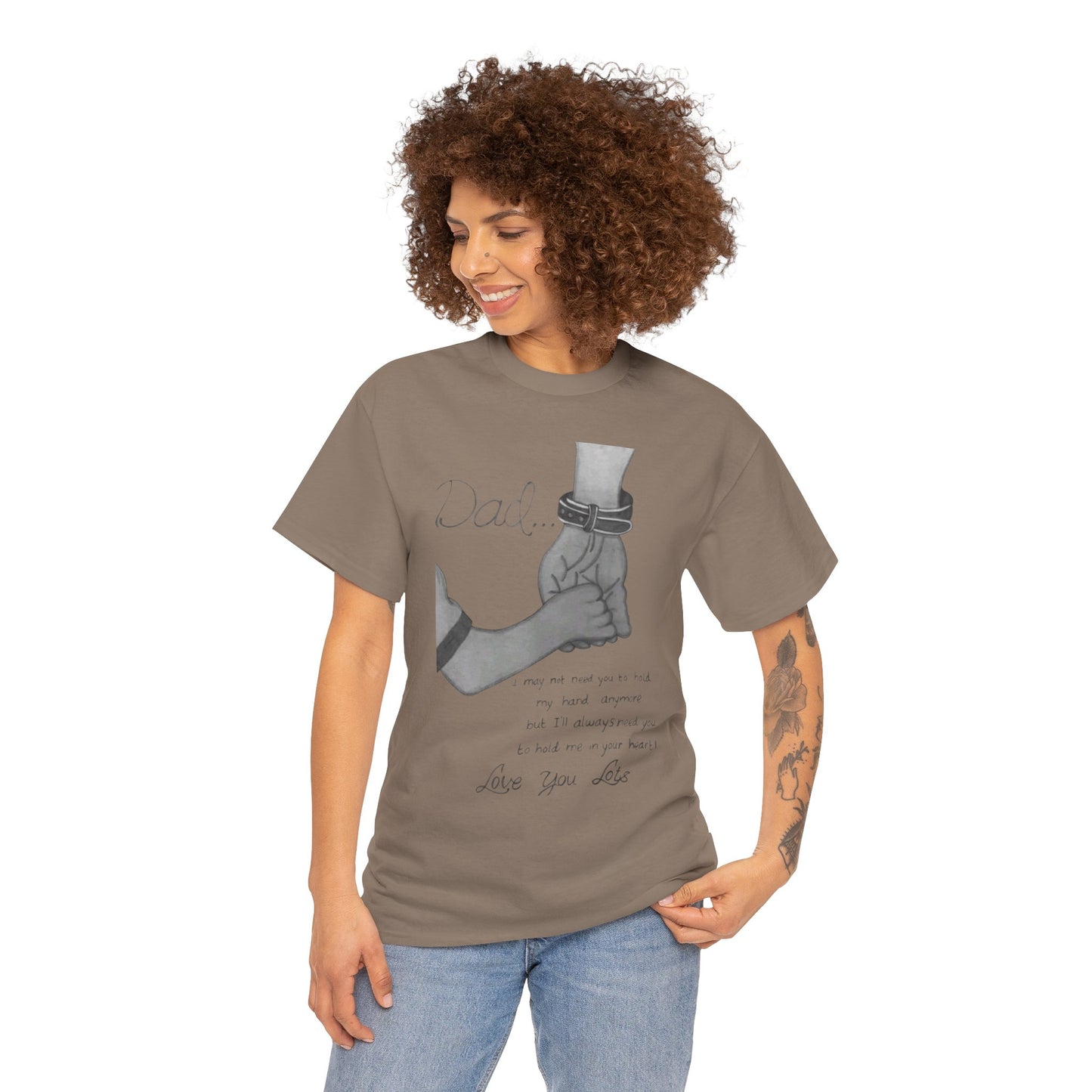 Heartfelt Dad Tee, Perfect Gift for Father's Day, Casual Wear, Family Bonding, Unisex Cotton Shirt, Thoughtful Keepsake