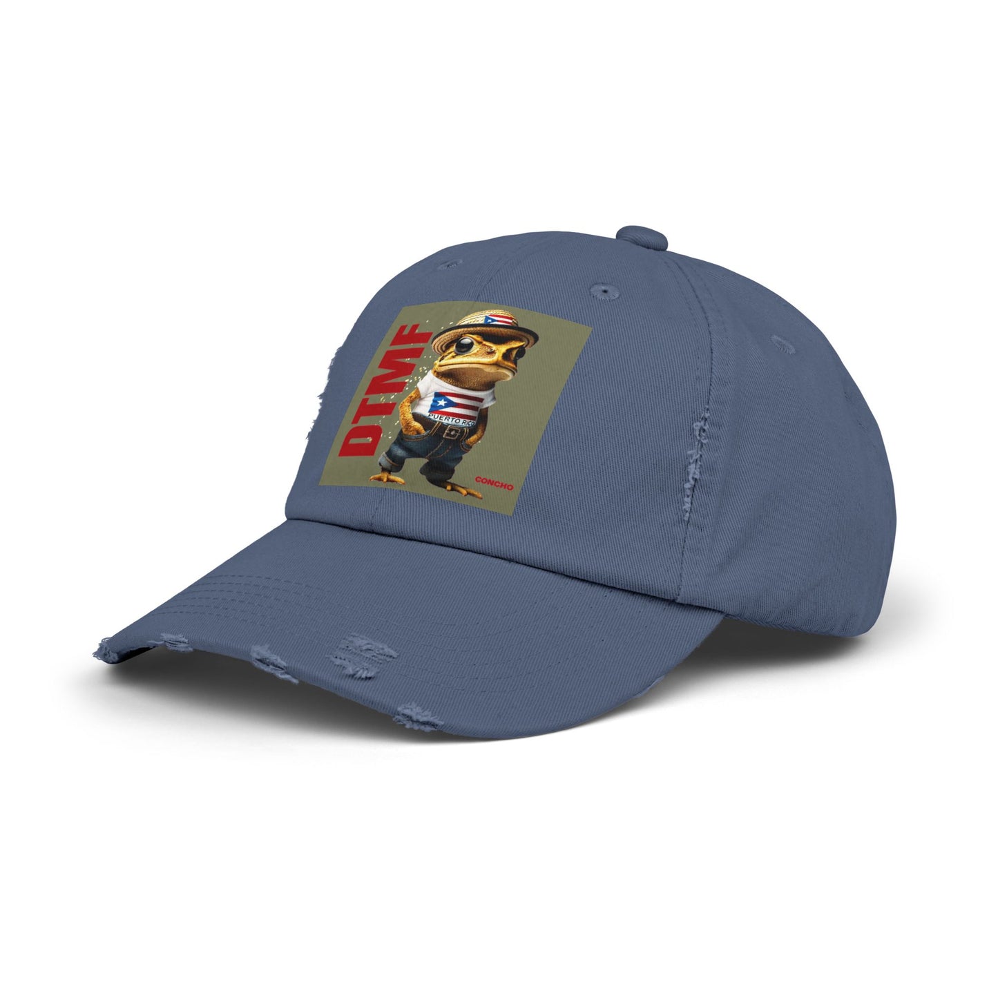 Puerto Rico Swag Island Wear Boricua Hats Unisex Distressed Cap