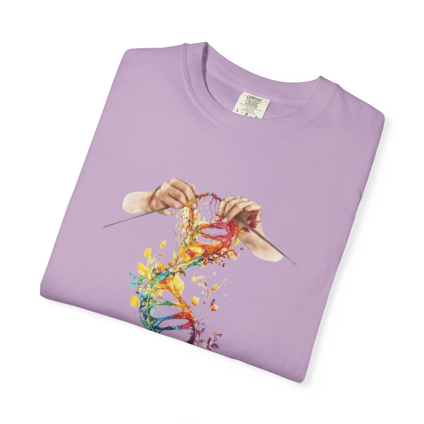 👚 Soft. Stylish. Mom-approved. Order now and gift her something she'll actually wear! Colorful DNA Art Unisex T-shirt, Science Tee, Creative Garment, Gift for Scientists,