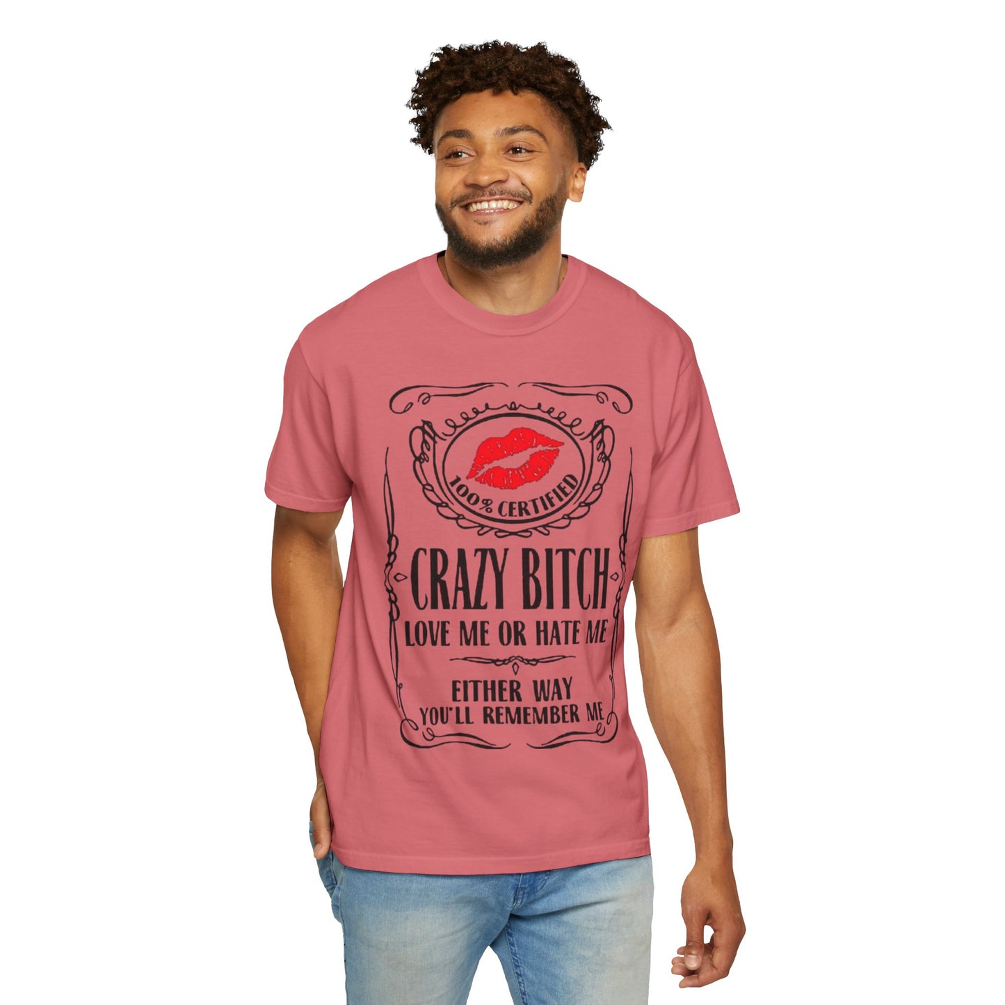 Sarcasm in Style – Funny Graphic Tee" Crazy Bitch Unisex T-Shirt | Fun Casual Wear, Gift for Friends, Birthday Humor Tee, Playful Statement Shirt,