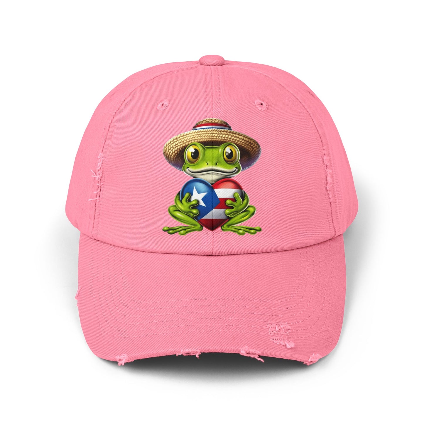 Borinquen Style: Puerto Rican Heritage Hats Unisex Distressed Cap