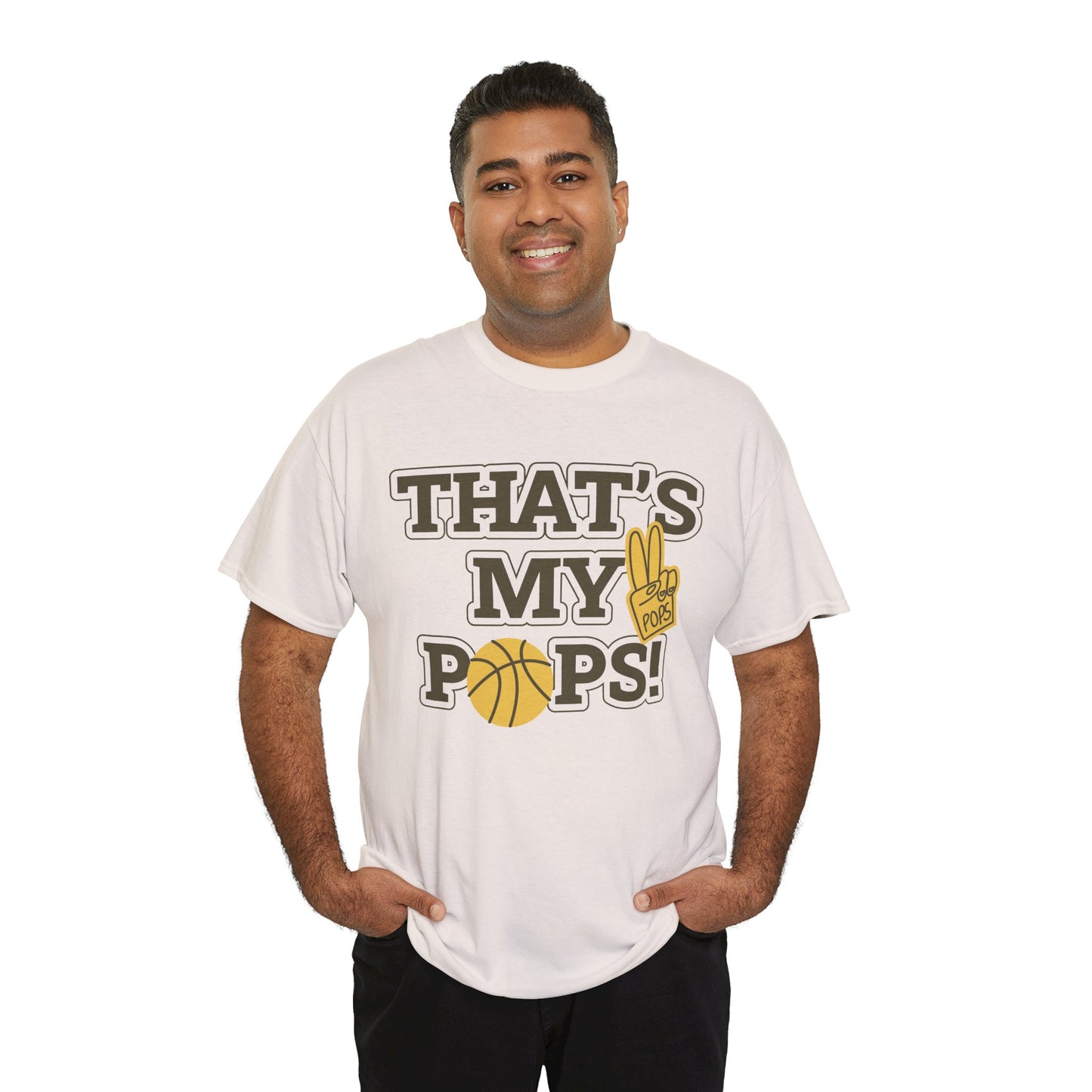 Basketball Dad Tee, Unisex Heavy Cotton T-Shirt for Father's Day, Sports Gift, Father's Day Gift, Family Tee, Casual Wear