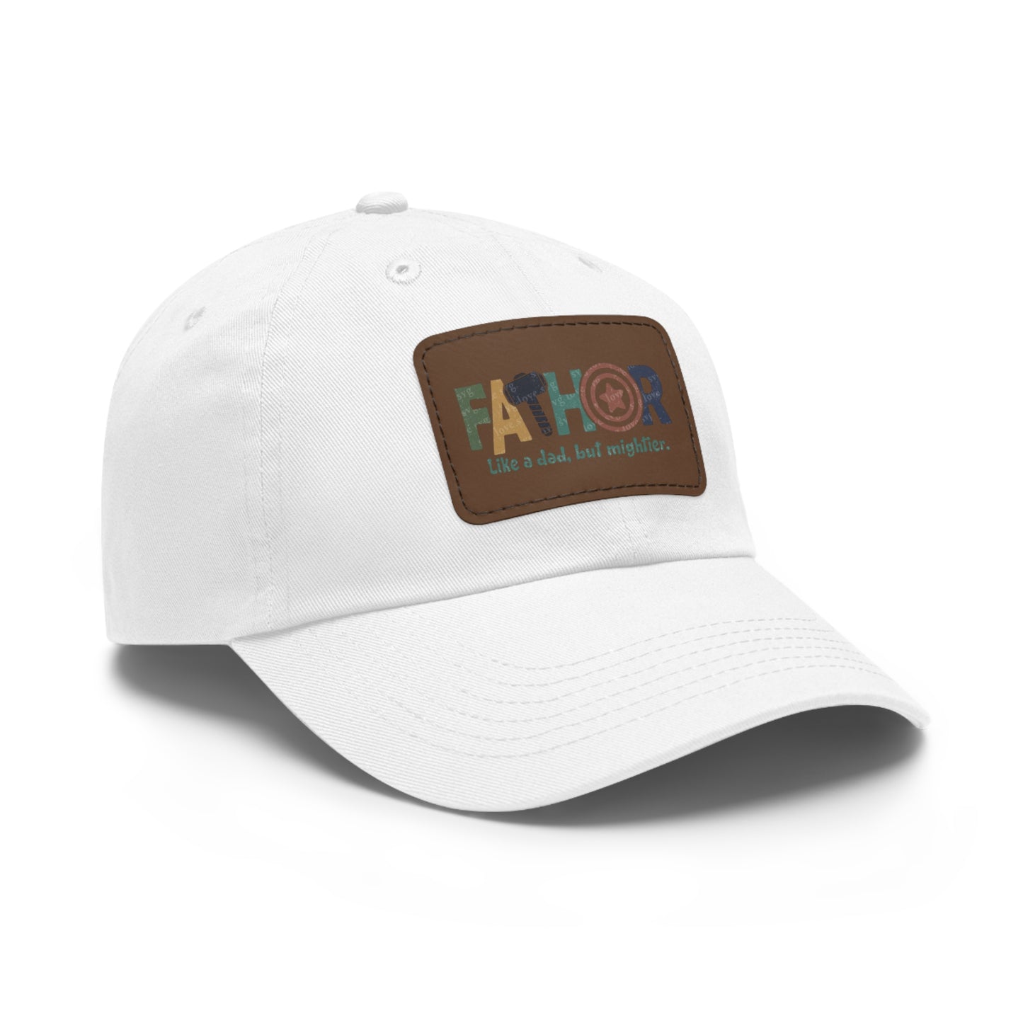 Stylish Dad Hat with Leather Patch - Perfect Gift for Fathers, Dads, Father's Day, Casual Wear, Outdoor Activities