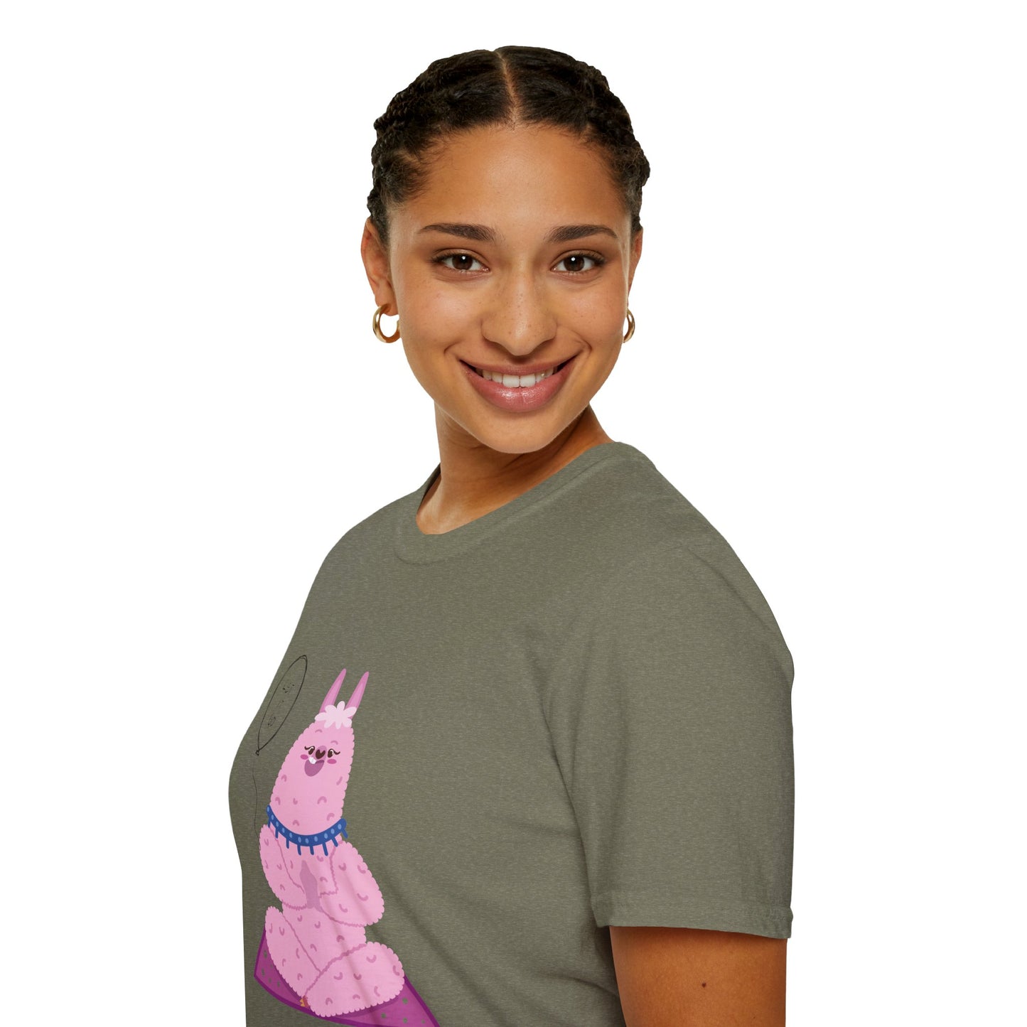 ✨ Let your outfit reflect your inner peace. Meditating Bunny T-Shirt, Softstyle Tee for Relaxation, Chill Vibes Apparel, Perfect Gift for Yoga Lovers, Cute Animal Graphic Tee