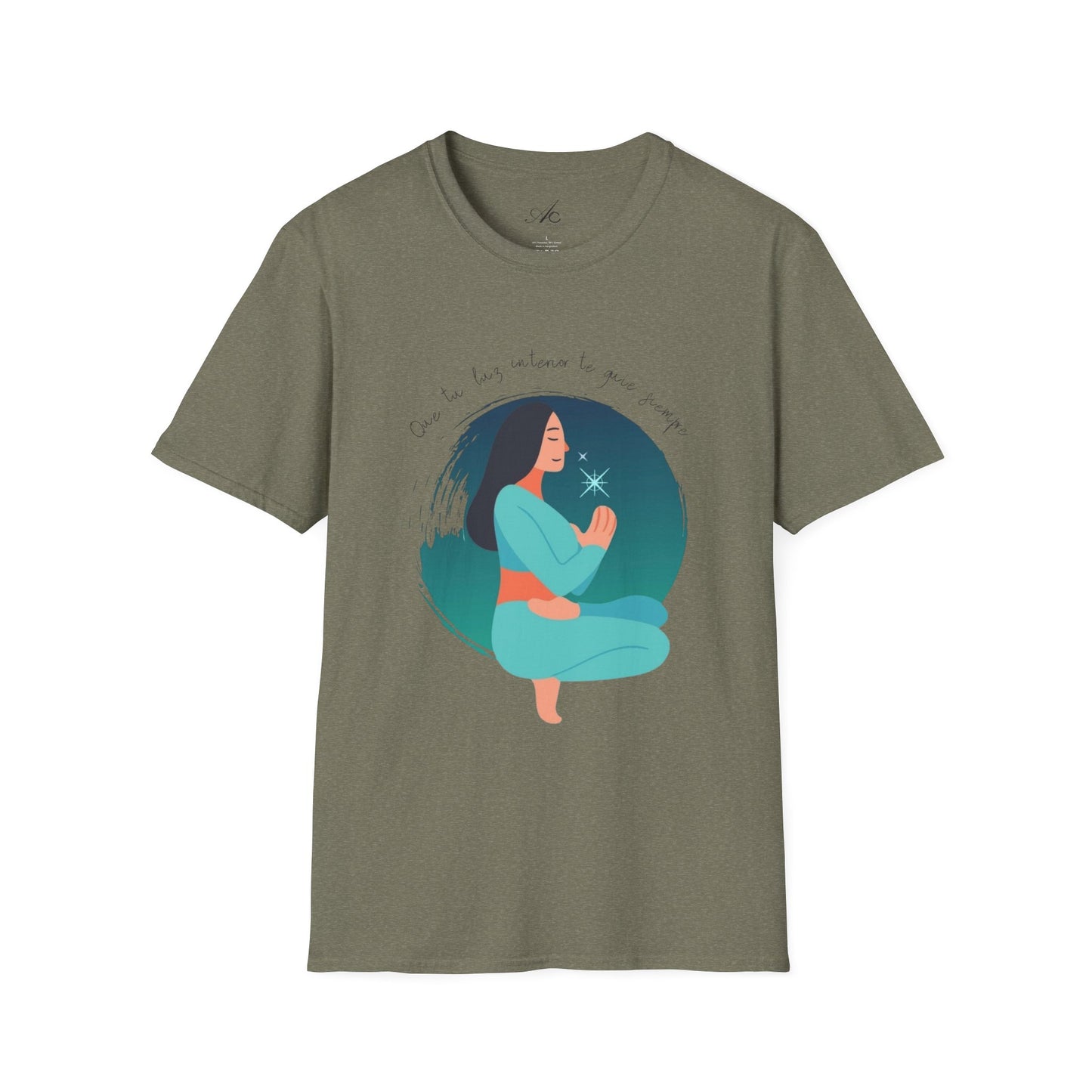Wear Your Peace. Meditative Goddess T-Shirt, Mindfulness Apparel, Spiritual Gift, Yoga Tee, Relaxation Wear, Inspirational Top