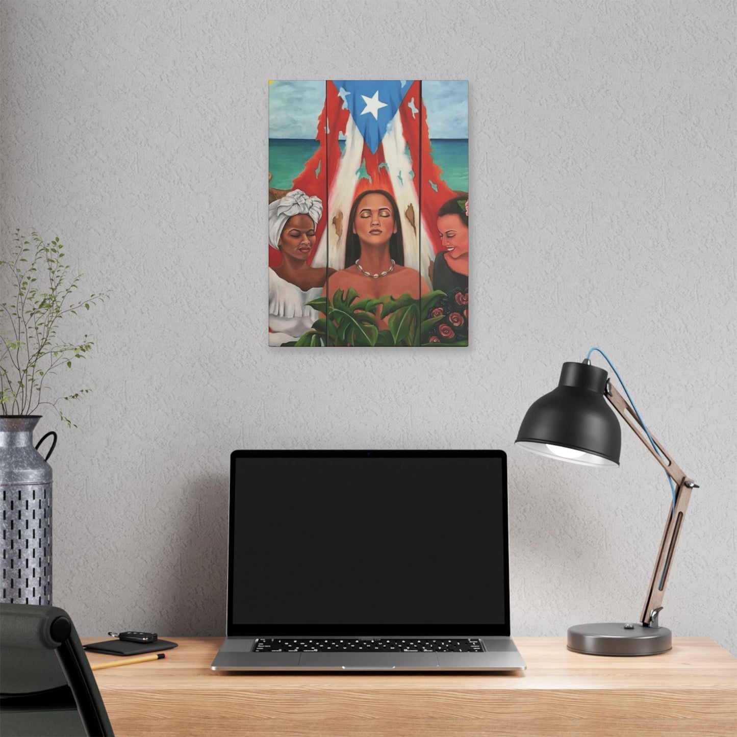 Capturing the Heart and Soul of Puerto Rican Art, Ethnic Canvas Print, Gift for Art Lovers, Beach-Themed Artwork