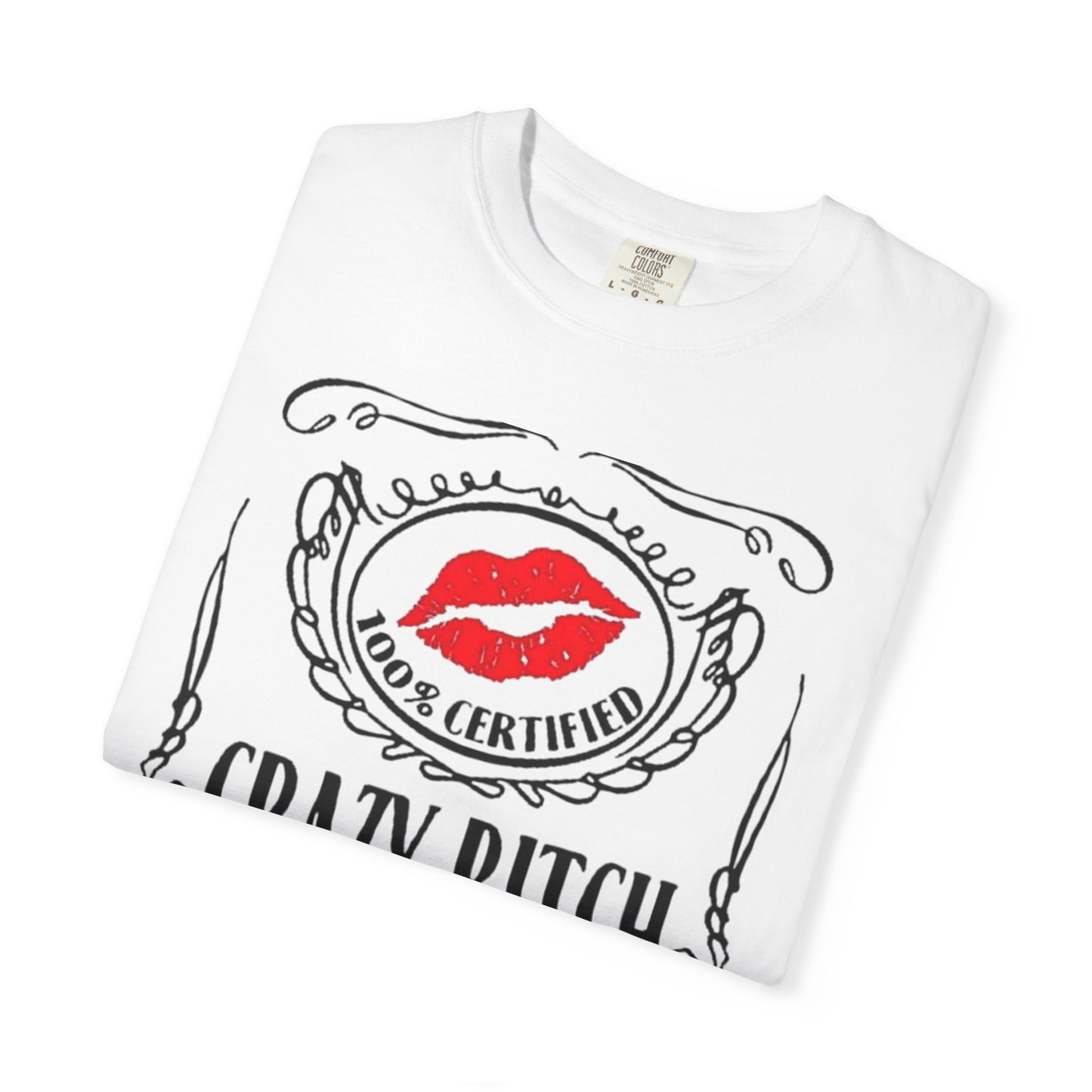 Sarcasm in Style – Funny Graphic Tee" Crazy Bitch Unisex T-Shirt | Fun Casual Wear, Gift for Friends, Birthday Humor Tee, Playful Statement Shirt,