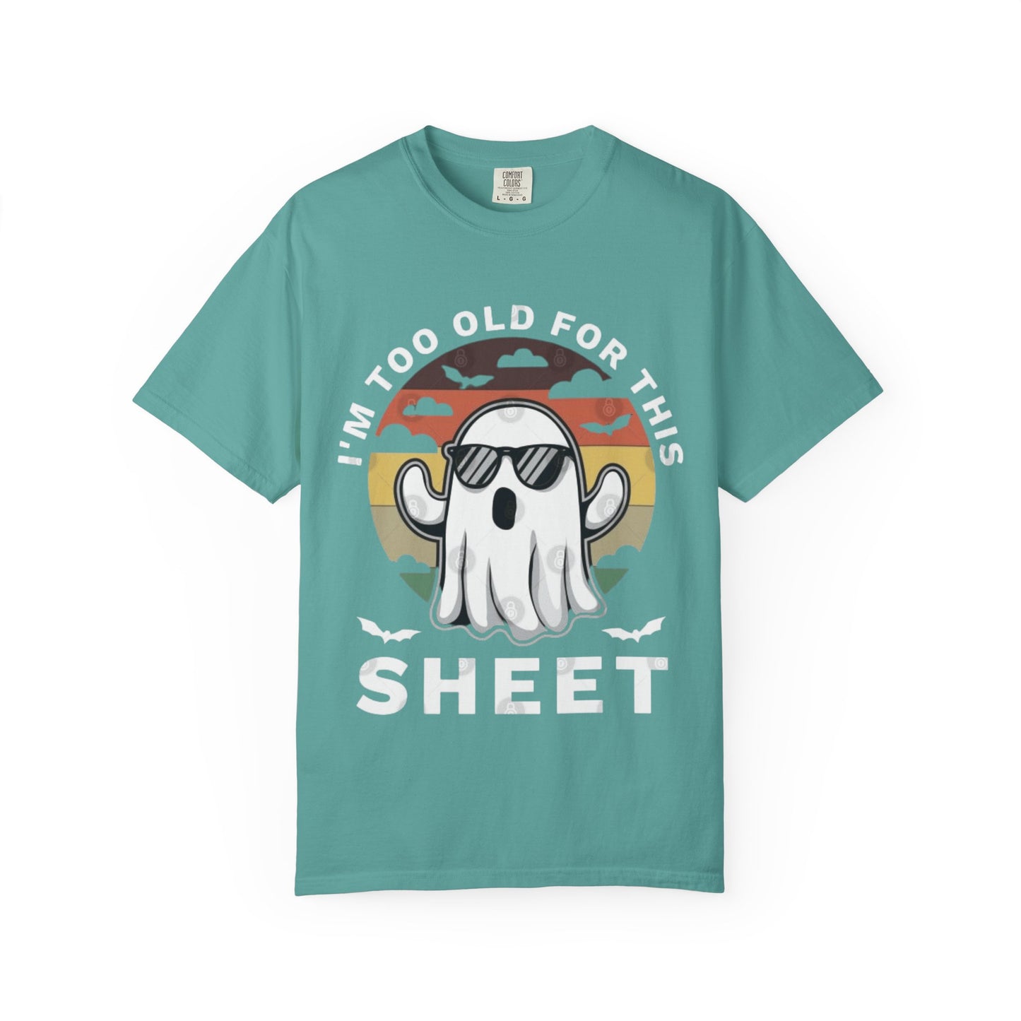 Ghostly Humor Unisex T-Shirt, Relaxed Vintage Tee, Halloween Apparel, Fun Gift, Casual Outfit, Quirky Statement Shirt, Ghost Sheet T-shirt